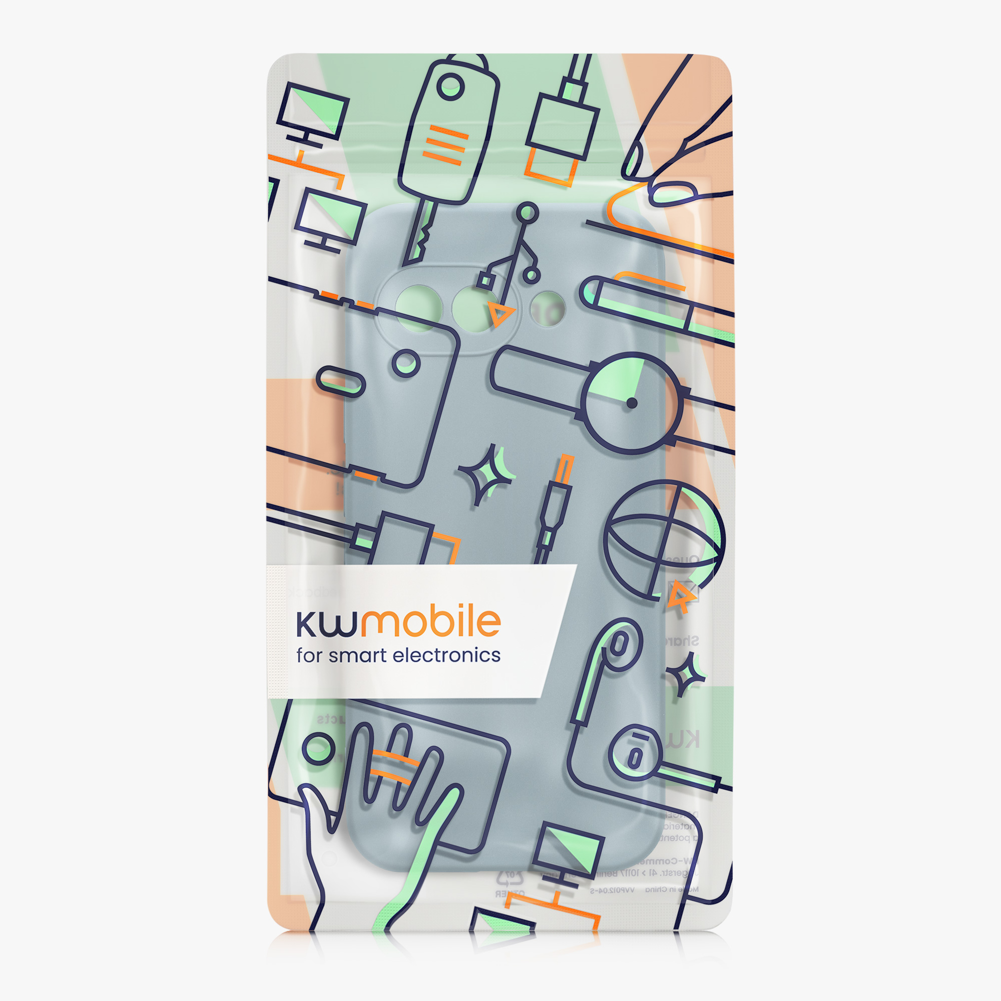 Silikonový kryt kwmobile pro Google Pixel 9a - kamenná