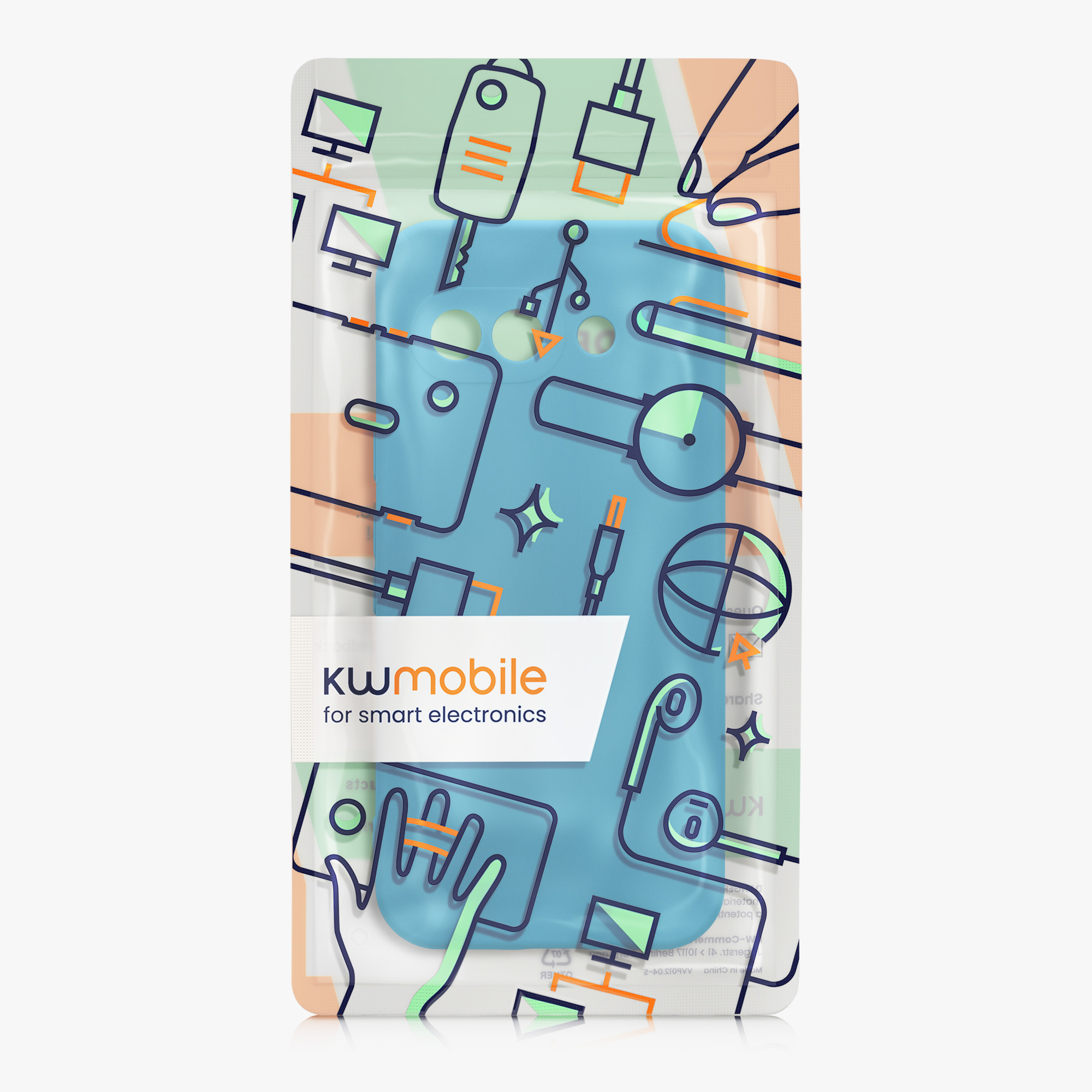 Silikonový kryt kwmobile pro Google Pixel 9a - caribbean blue