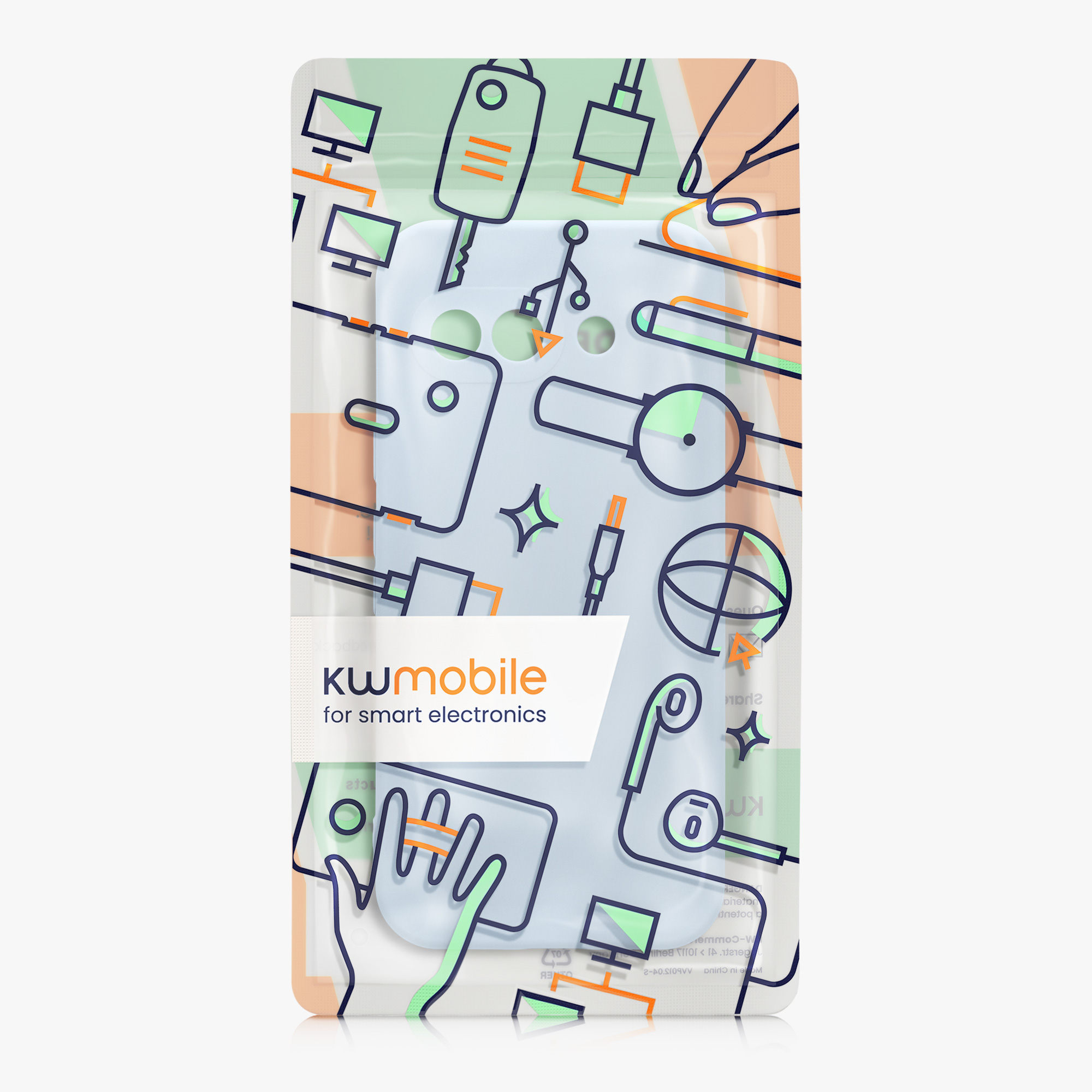 Silikonový kryt kwmobile pro Google Pixel 9a - světle modrá matná