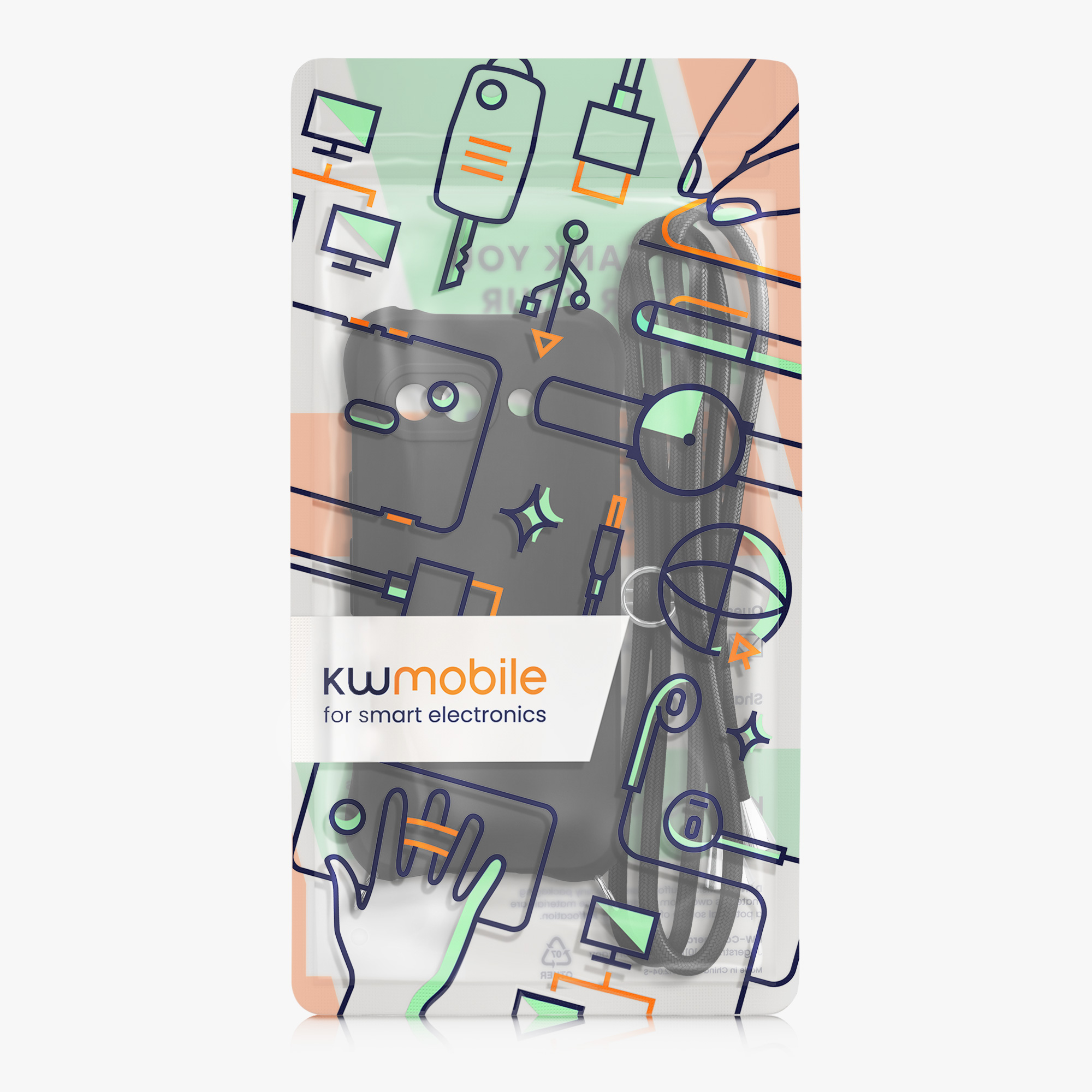 Crossbody kryt kwmobile pro Google Pixel 9a - černá