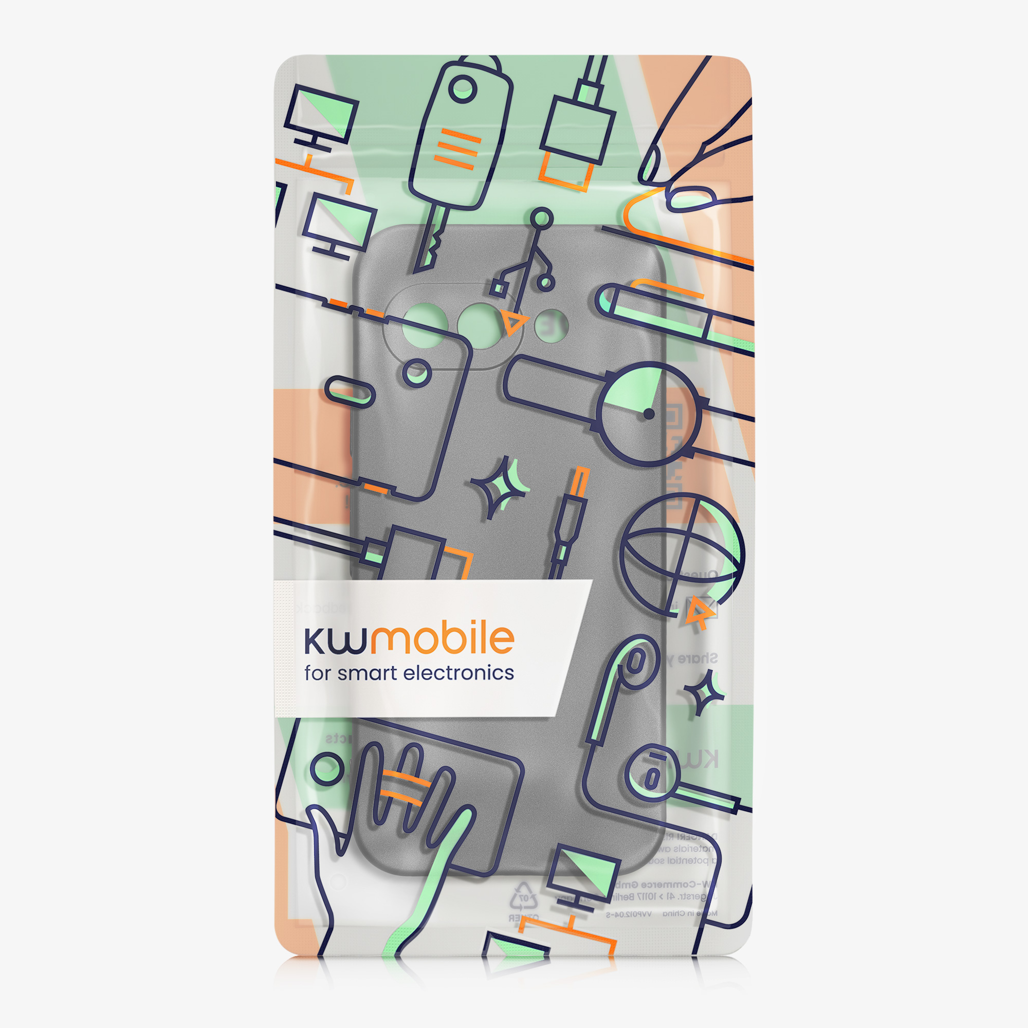 Silikonový kryt kwmobile pro Google Pixel 9a - šedá