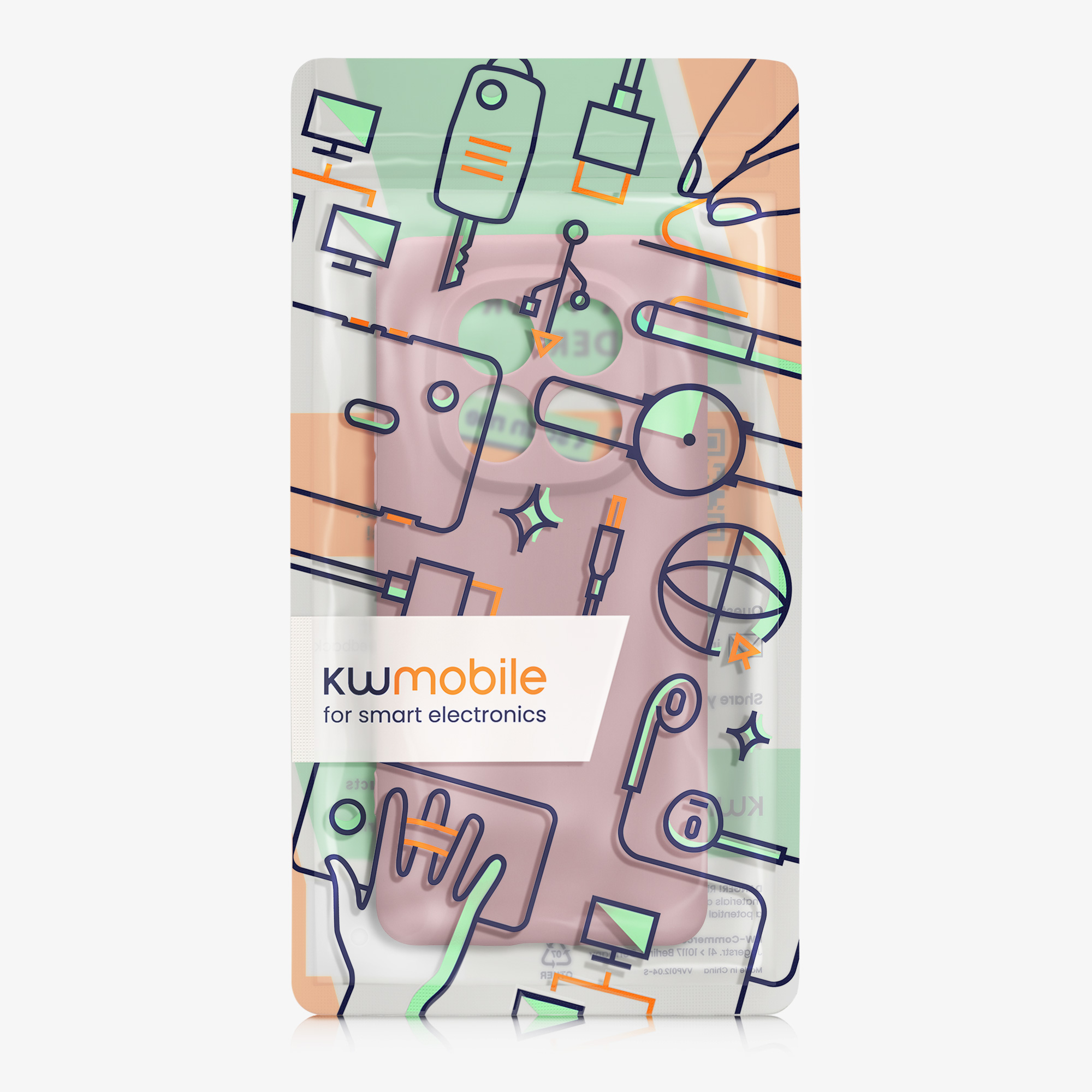 Kryt Xiaomi Redmi Note 14 Pro+ 5G silikonový TPU růžová kwmobile