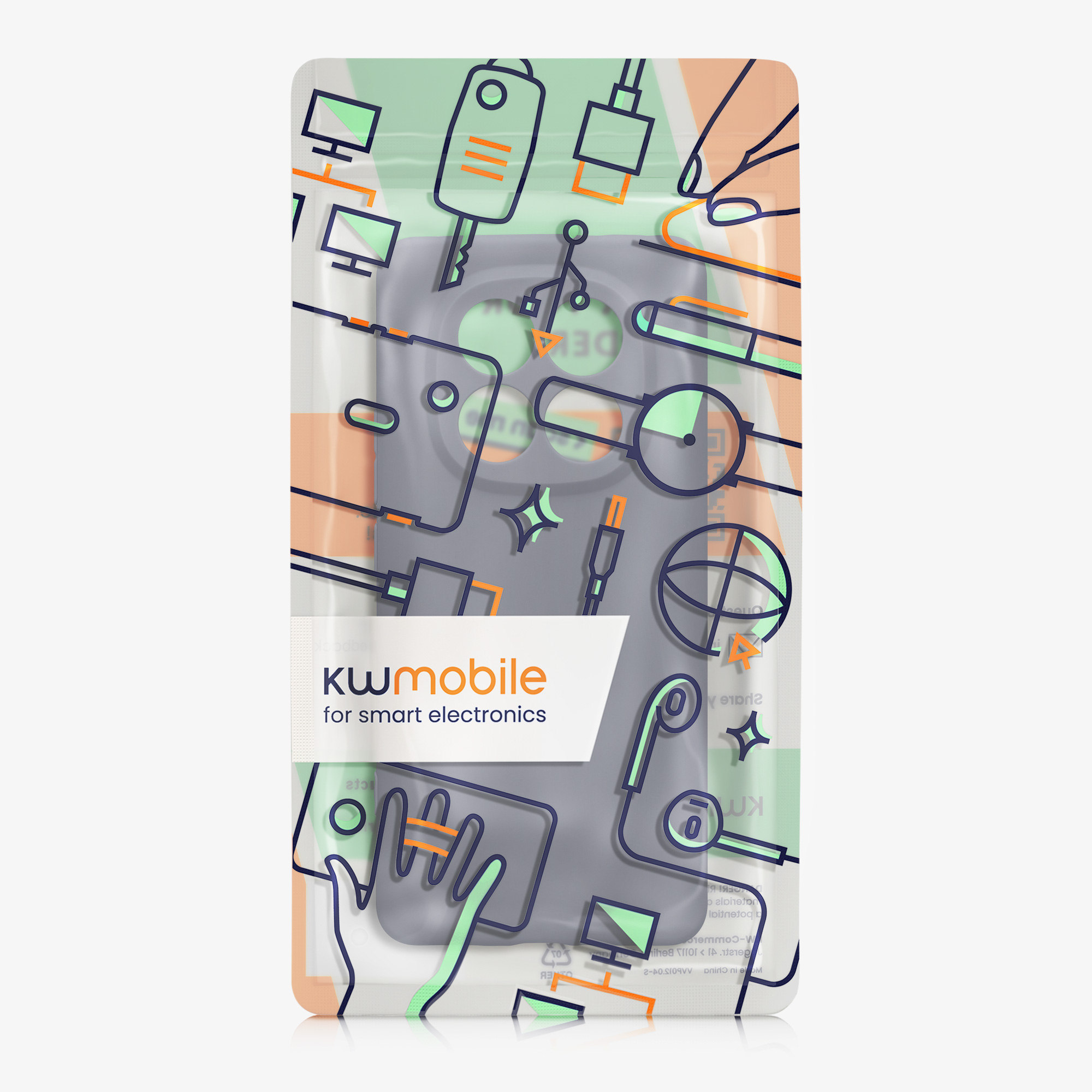 Kryt Xiaomi Redmi Note 14 Pro+ 5G silikonový TPU modrá kwmobile