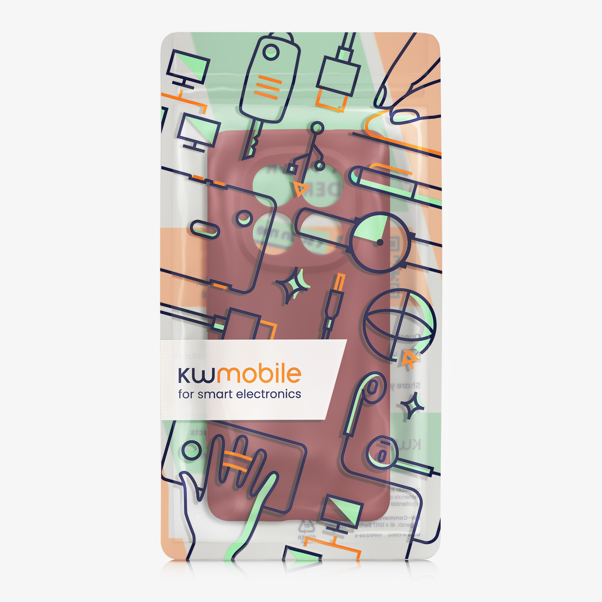 Kryt Xiaomi Redmi Note 14 Pro+ 5G silikonový TPU červená kwmobile