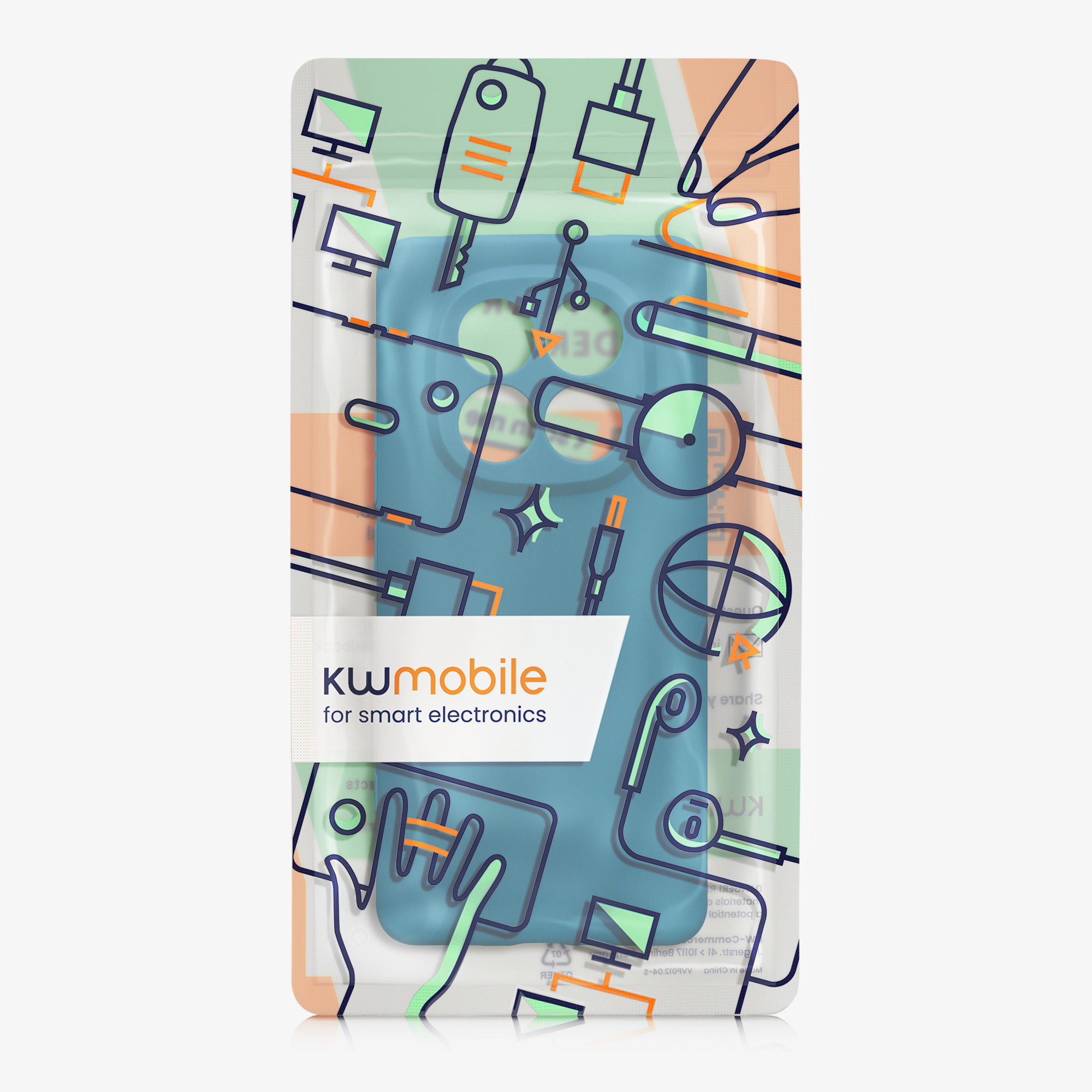 Kryt Xiaomi Redmi Note 14 Pro+ 5G silikonový TPU karibská modrá kwmobile
