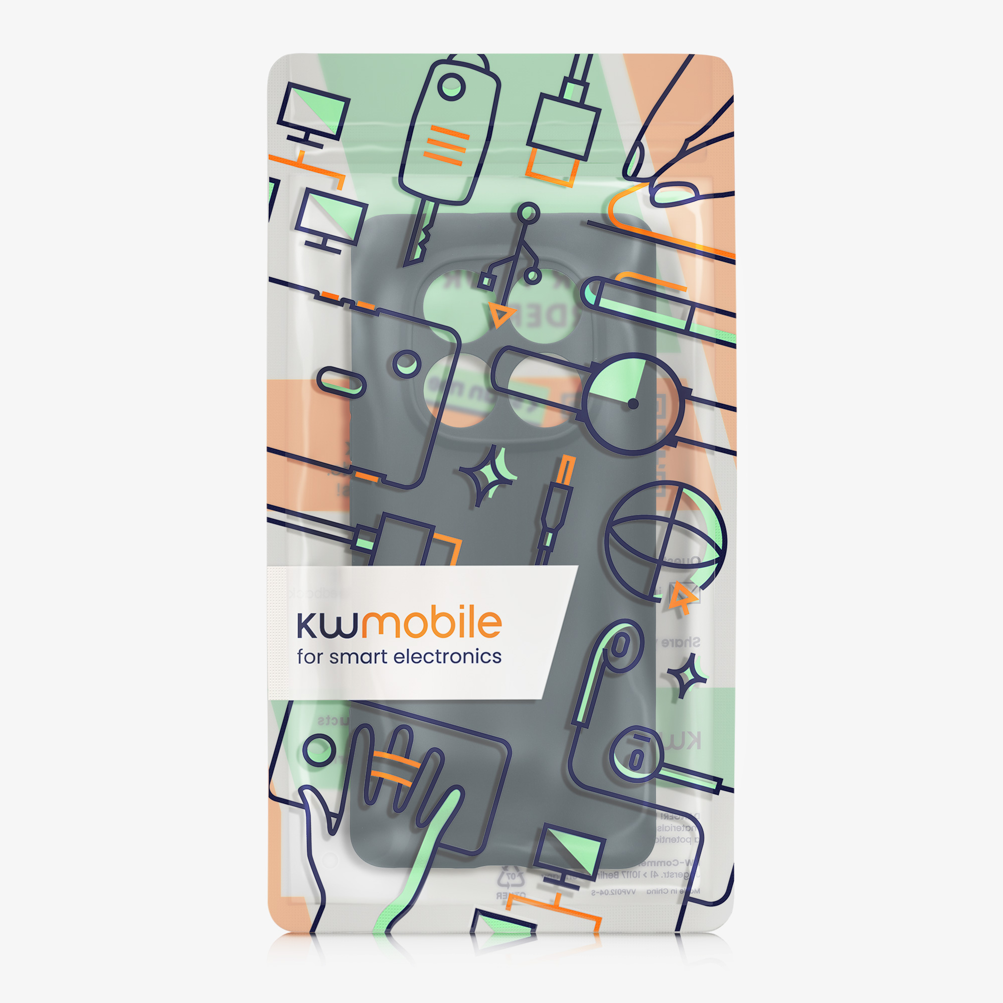 Kryt Xiaomi Redmi Note 14 Pro 5G silikonový TPU tmavá břidlice kwmobile