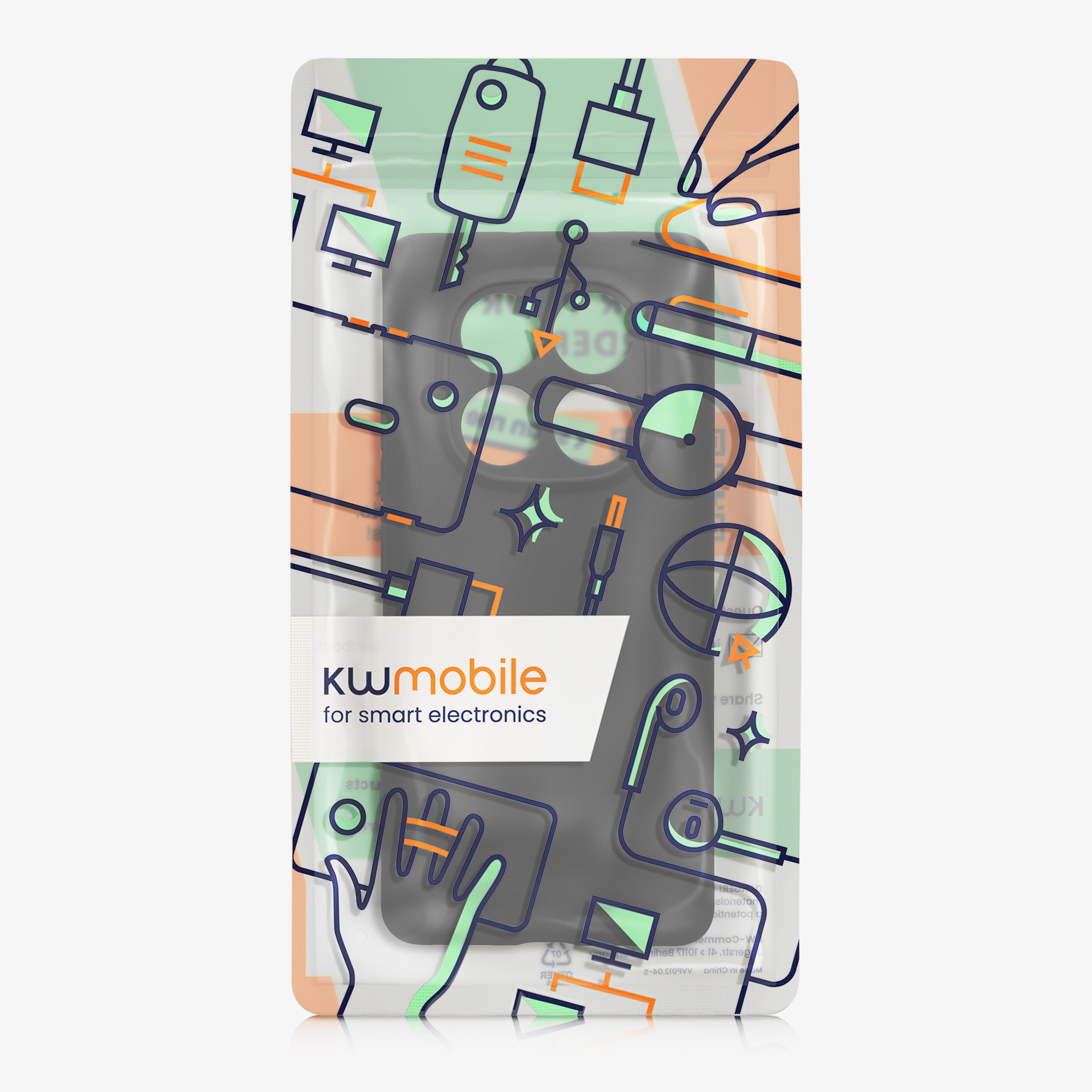 Kryt Xiaomi Redmi Note 14 Pro 5G silikonový TPU černá matná kwmobile