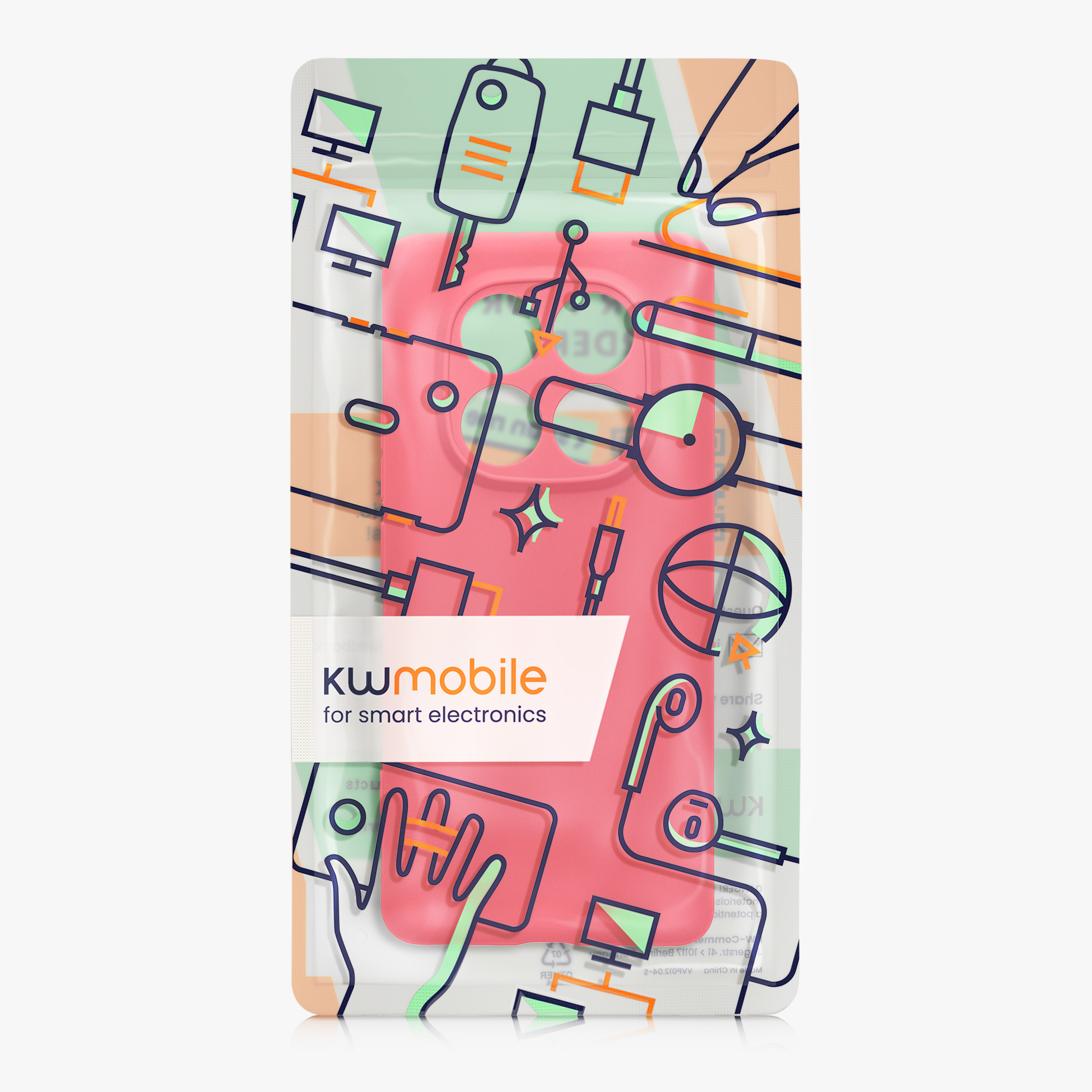 Kryt Xiaomi Redmi Note 14 Pro 5G silikonový TPU růžová kwmobile