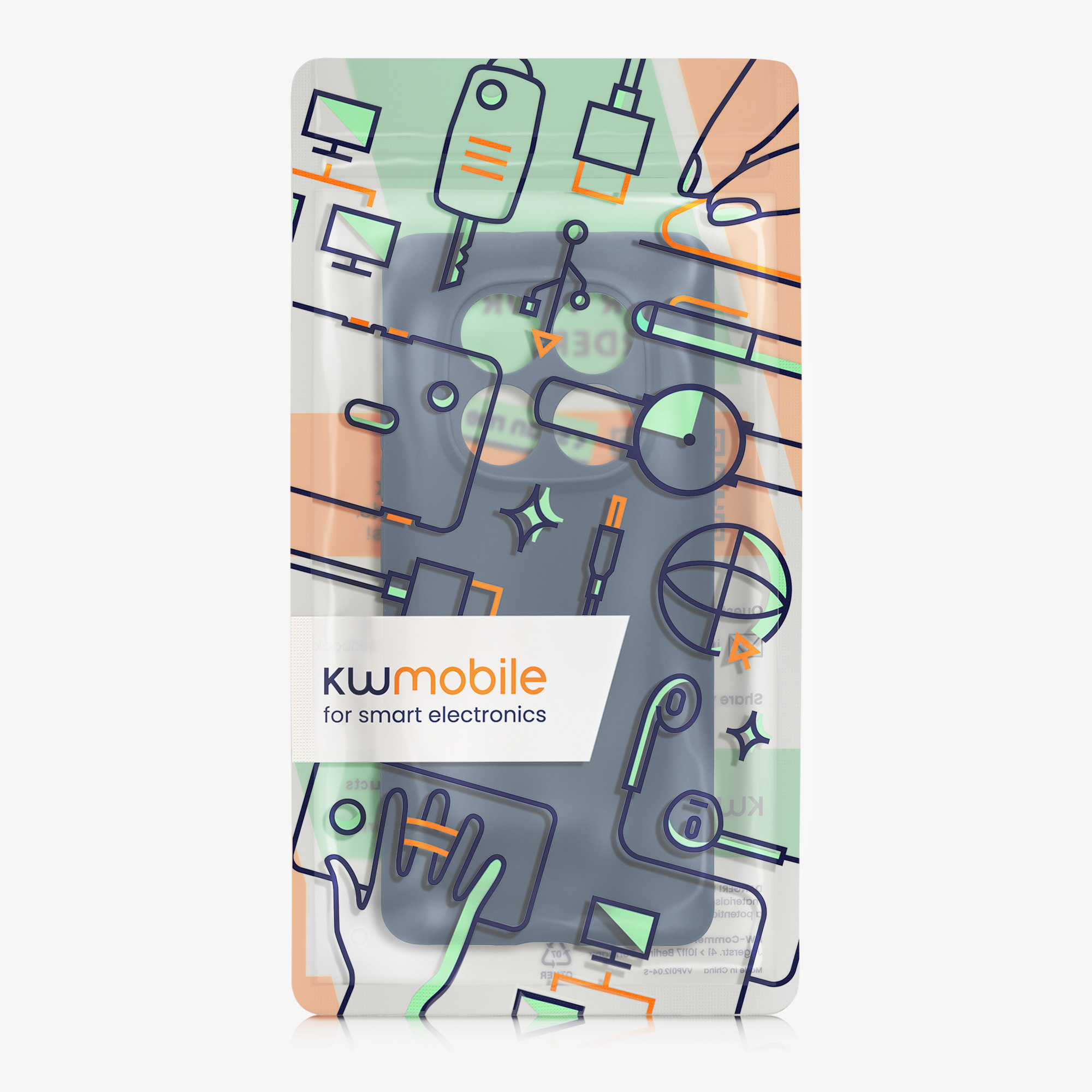 Kryt Xiaomi Redmi Note 14 Pro 5G silikonový TPU modrá kwmobile