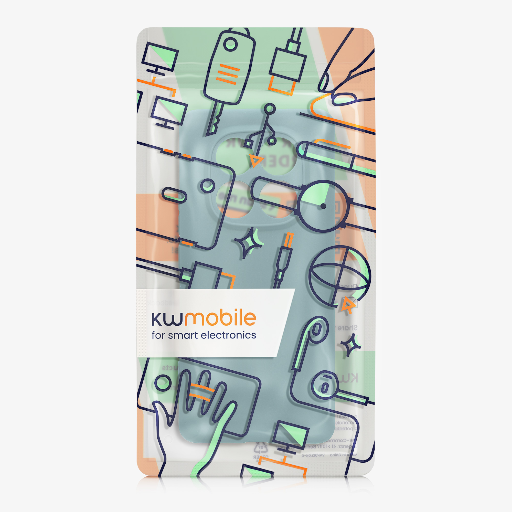 Kryt Xiaomi Redmi Note 14 Pro 5G silikonový TPU arktická noc kwmobile