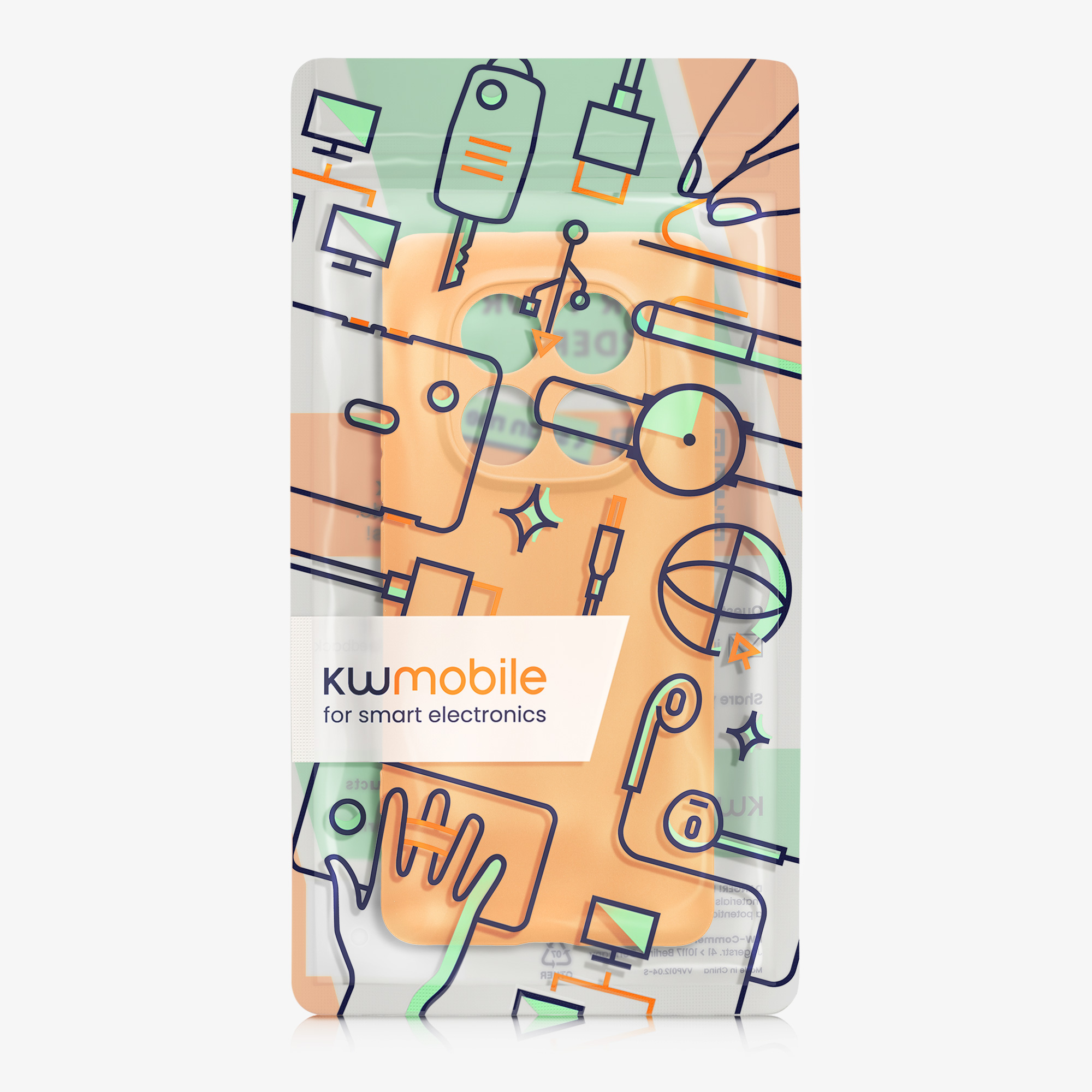 Kryt Xiaomi Redmi Note 14 Pro 5G silikonový TPU oranžová kwmobile