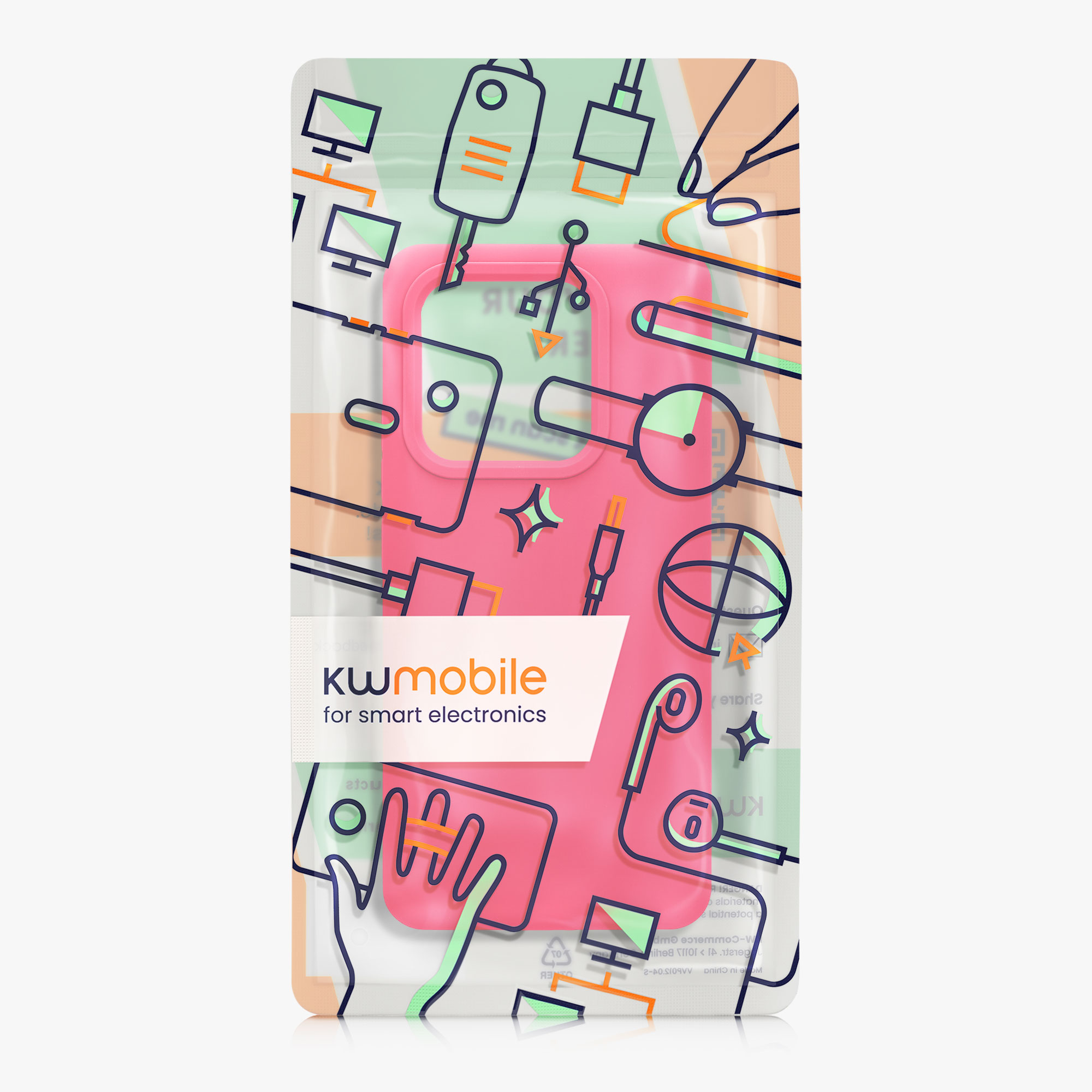 Kryt Xiaomi Redmi Note 14 5G (Not for 4G) silikonový TPU růžová kwmobile