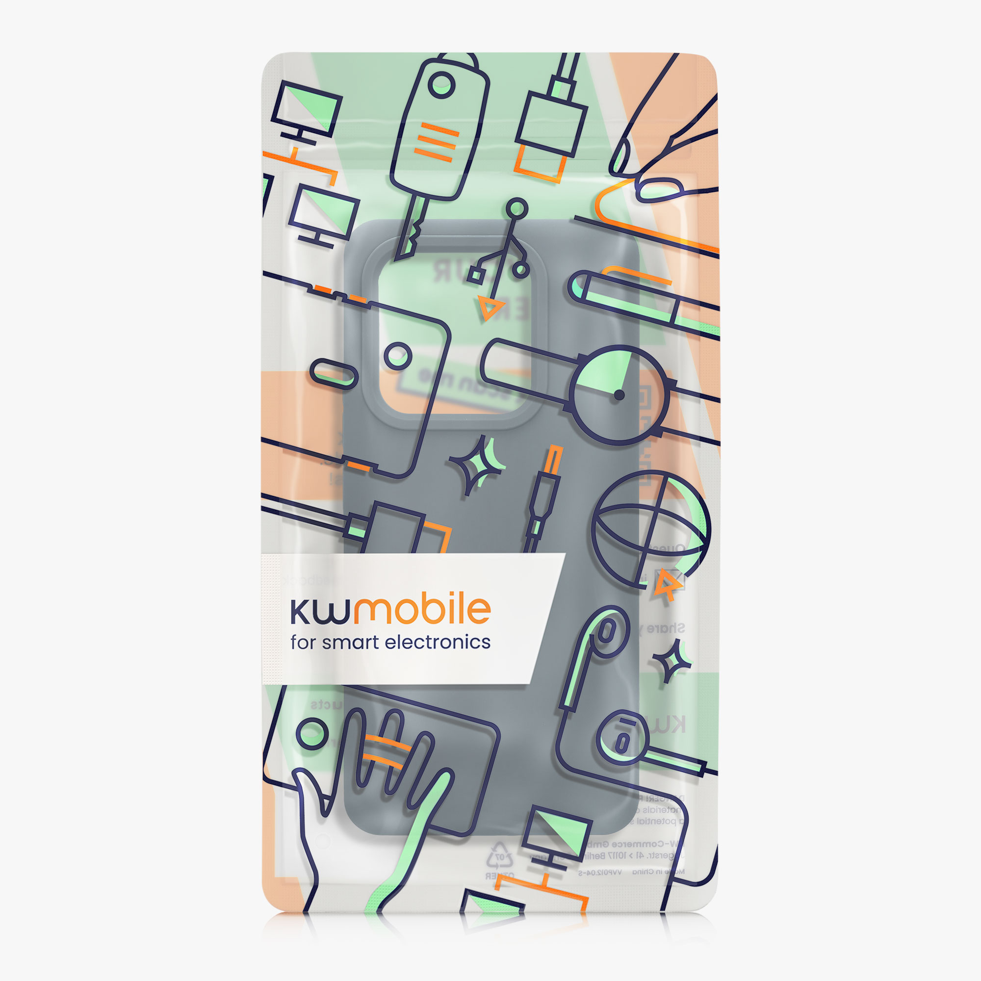 Kryt Xiaomi Redmi Note 14 5G (Not for 4G) silikonový TPU tmavá břidlice kwmobile