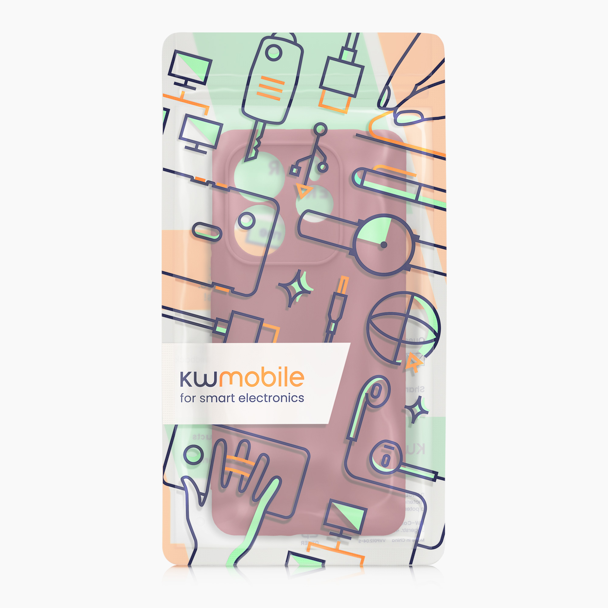 Kryt Xiaomi Redmi Note 14 5G (Not for 4G) silikonový TPU červená kwmobile