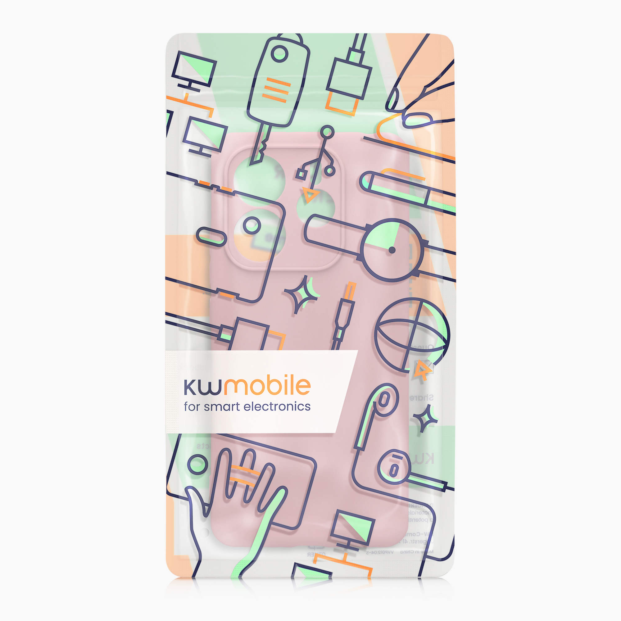 Kryt Xiaomi Redmi Note 14 5G (Not for 4G) silikonový TPU růžová kwmobile