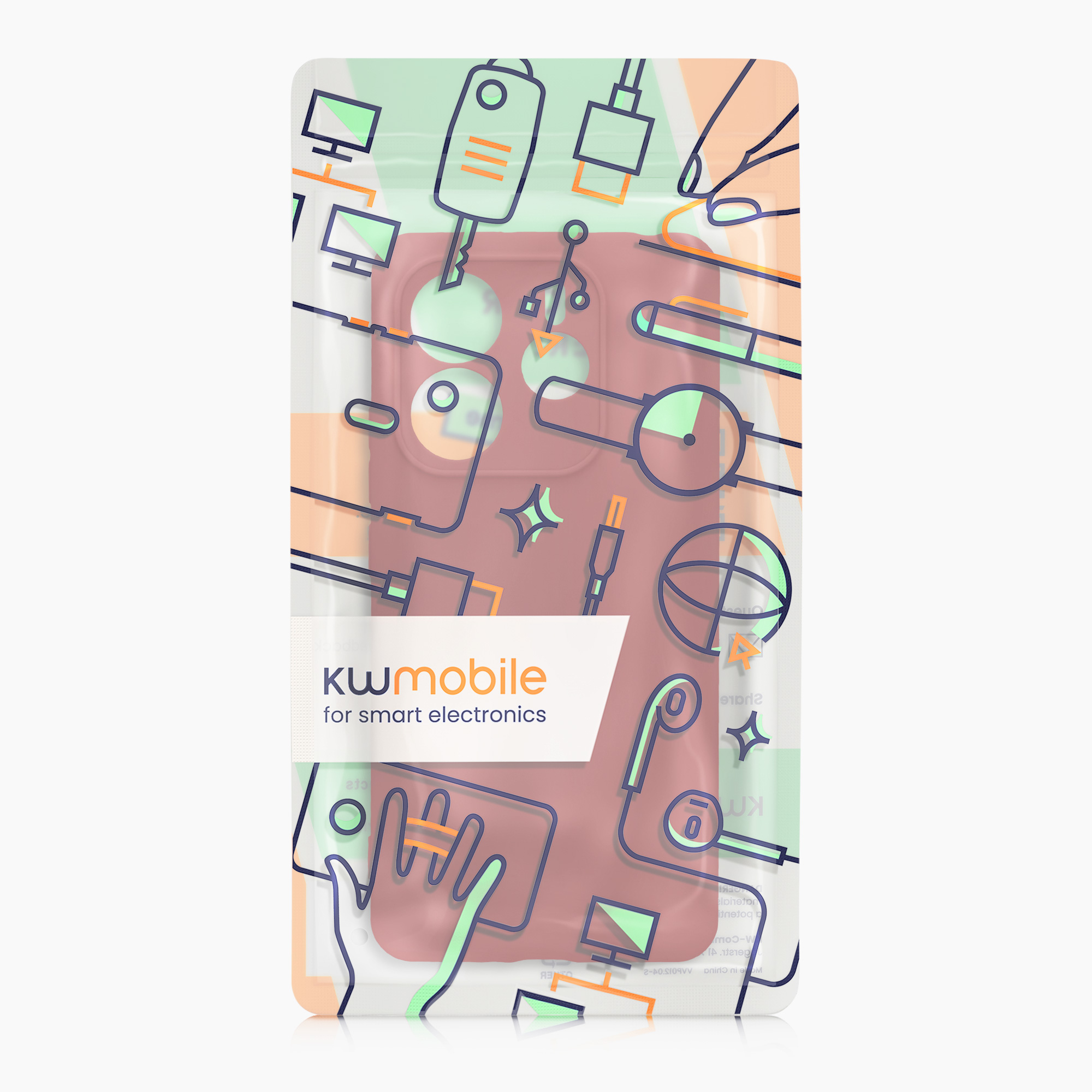 Kryt Xiaomi Redmi Note 14 5G (Not for 4G) silikonový TPU červená kwmobile