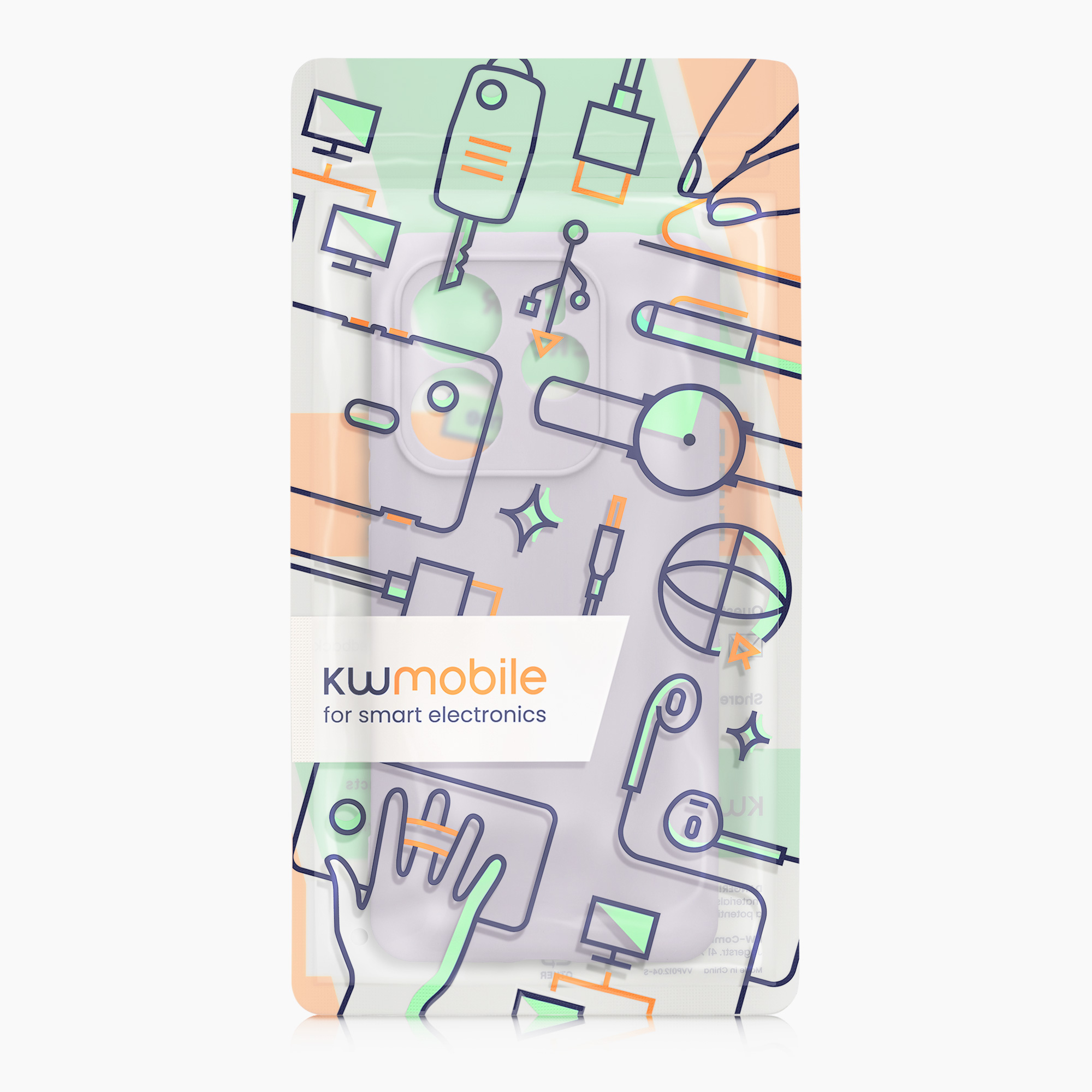 Kryt Xiaomi Redmi Note 14 5G (Not for 4G) silikonový TPU levandulová kwmobile