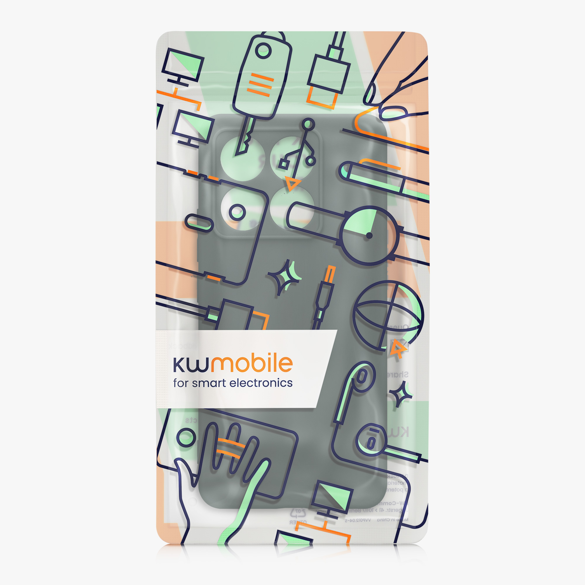 Kryt na mobil Xiaomi 14T kwmobile Soft Matte mechově zelená