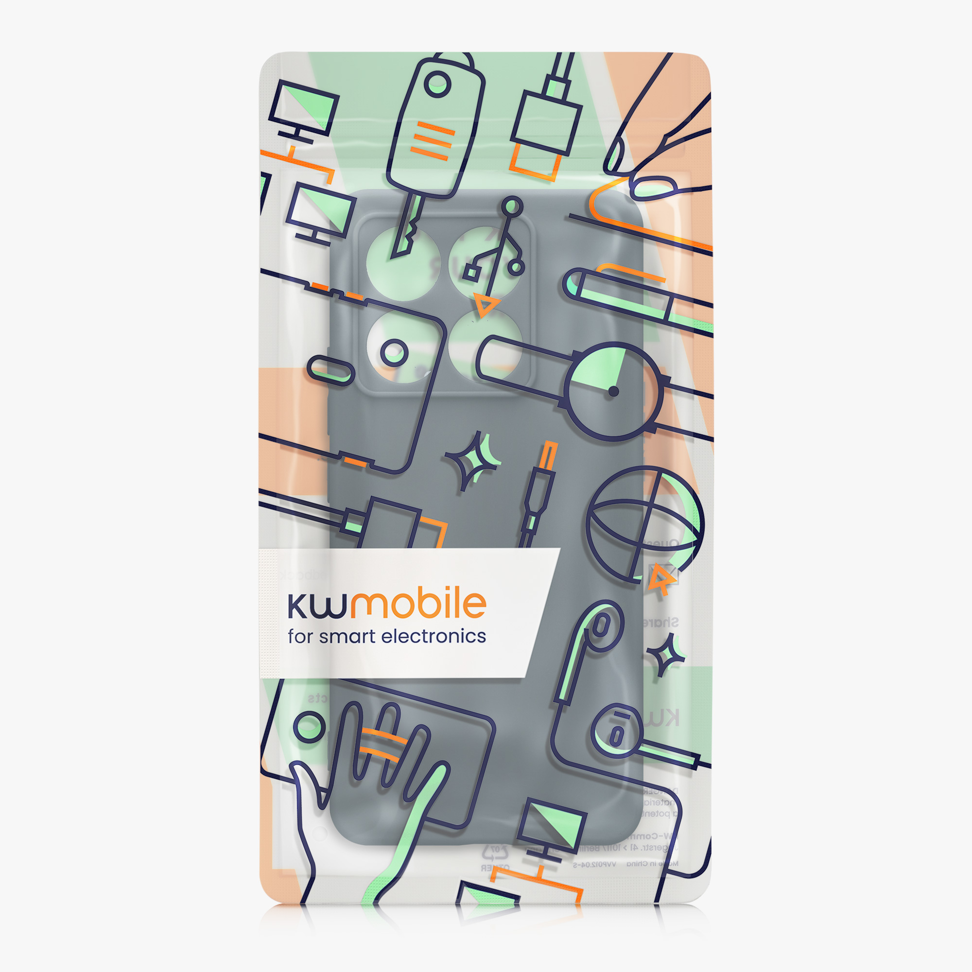Kryt na mobil Xiaomi 14T kwmobile Soft Matte tmavě břidlicová