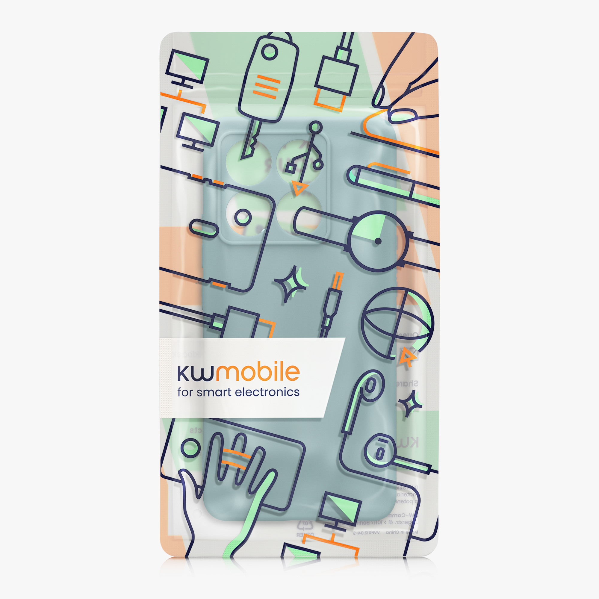 Kryt na mobil Xiaomi 14T kwmobile Soft Matte temně modrá