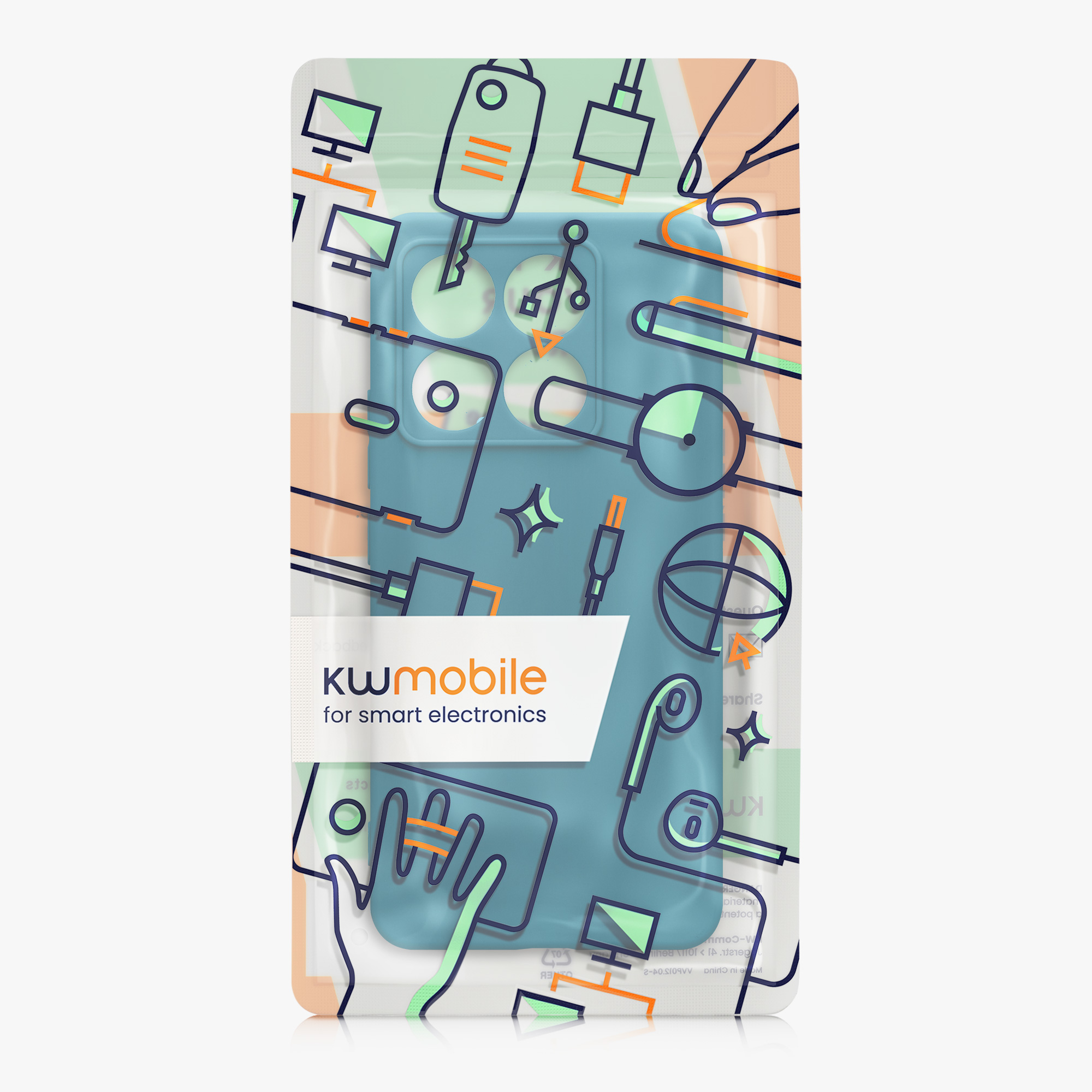 Kryt na mobil Xiaomi 14T kwmobile Soft Matte karibsky modrá