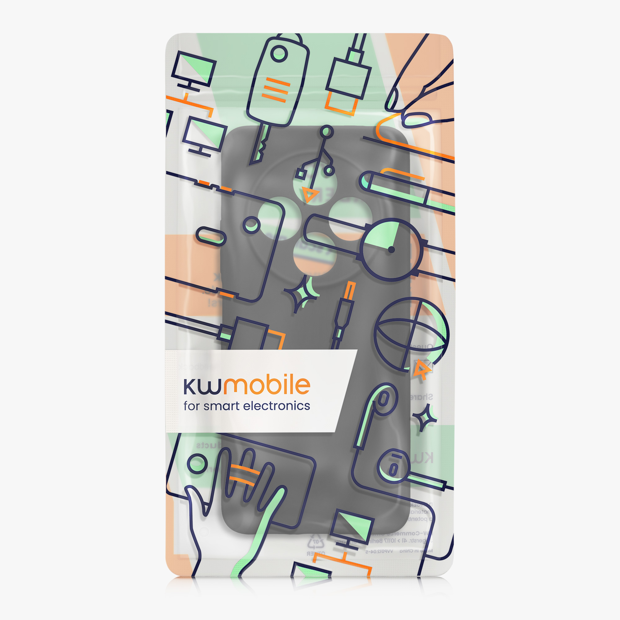 Kryt Xiaomi Redmi 14C silikonový TPU černá matná kwmobile