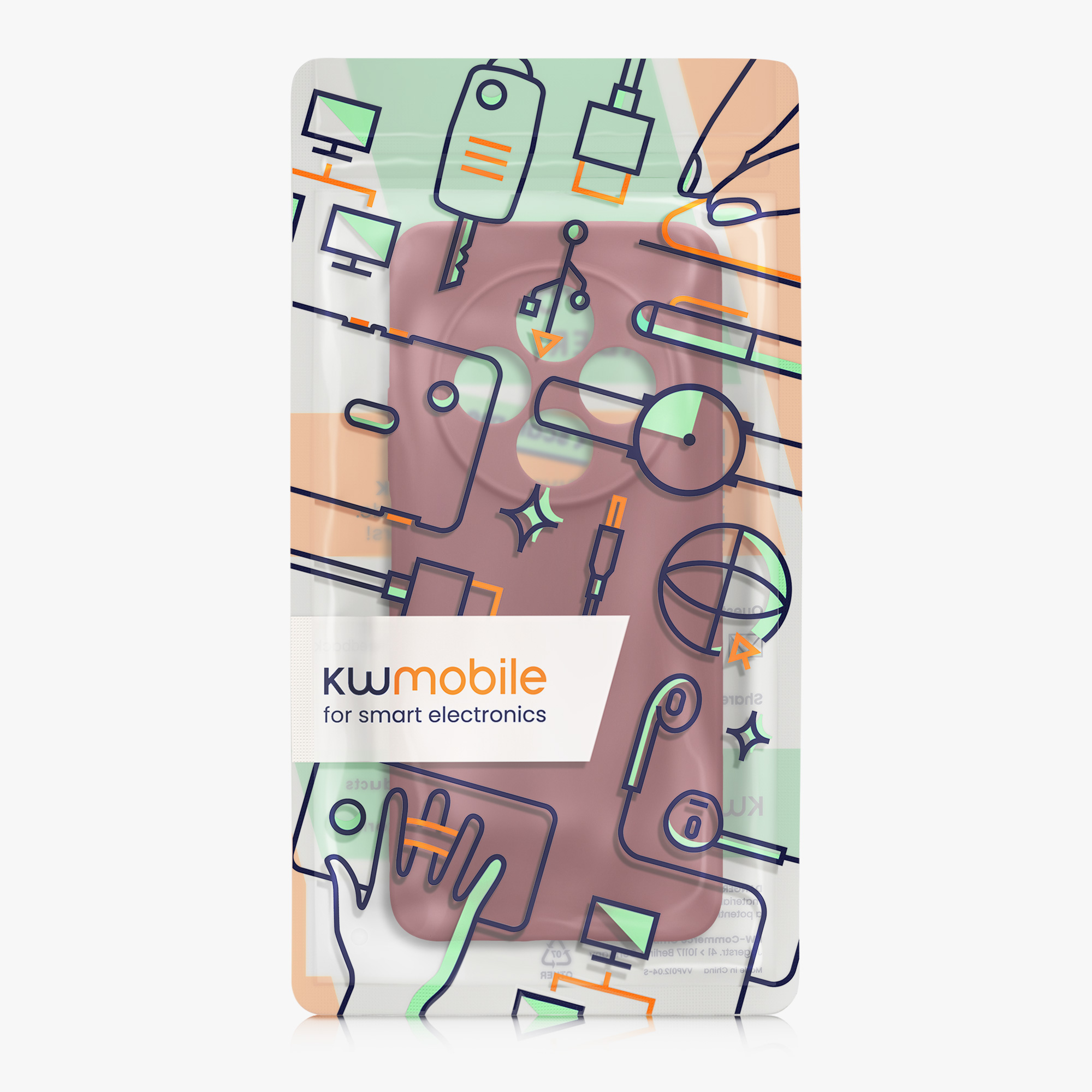 Kryt Xiaomi Redmi 14C silikonový TPU červená kwmobile