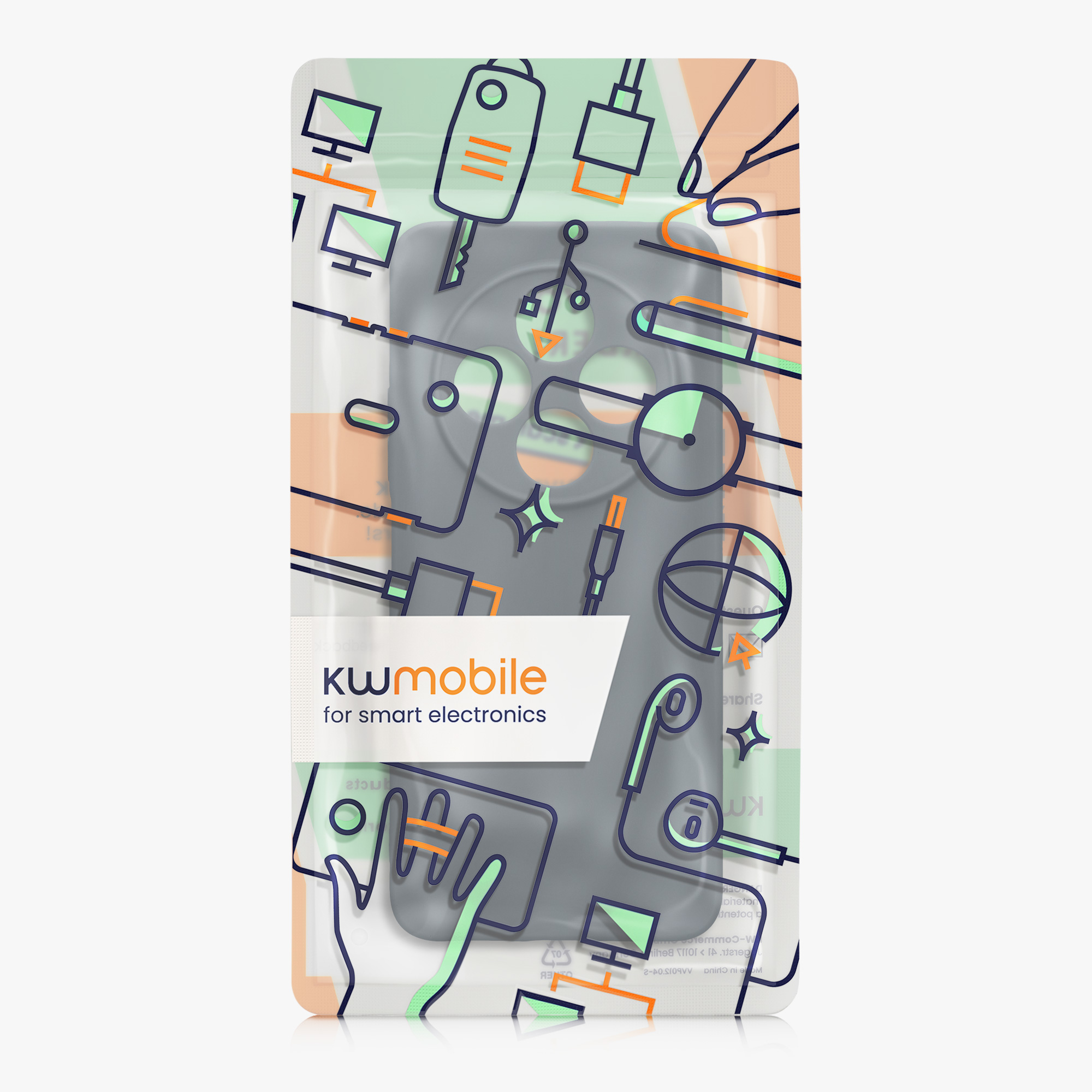 Kryt Xiaomi Redmi 14C silikonový TPU tmavá břidlice kwmobile