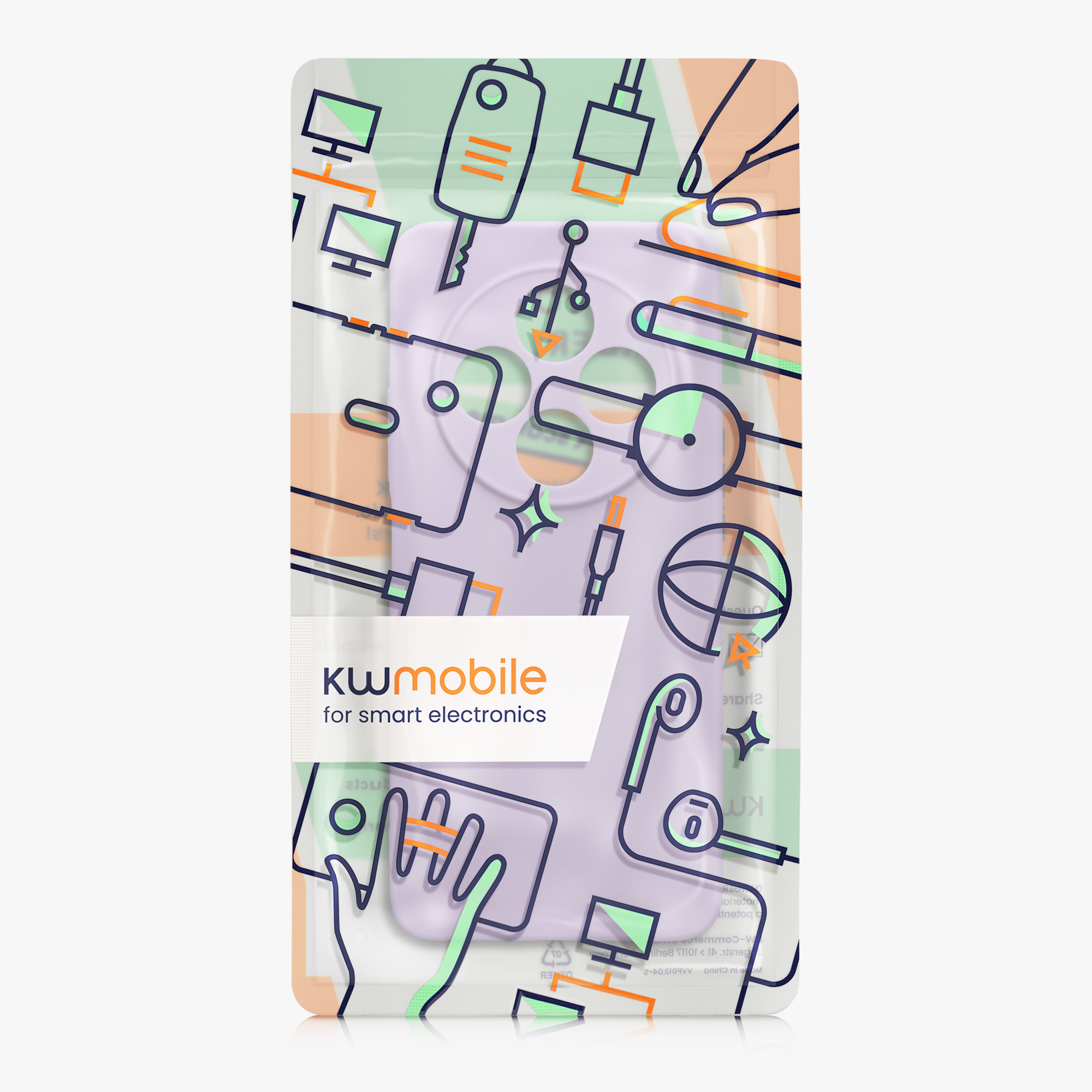 Kryt Xiaomi Redmi 14C silikonový TPU levandulová kwmobile