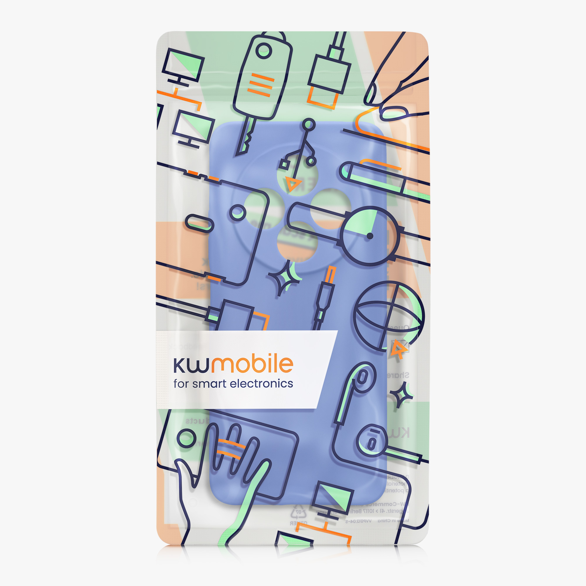 Kryt Xiaomi Redmi 14C silikonový TPU modrá kwmobile