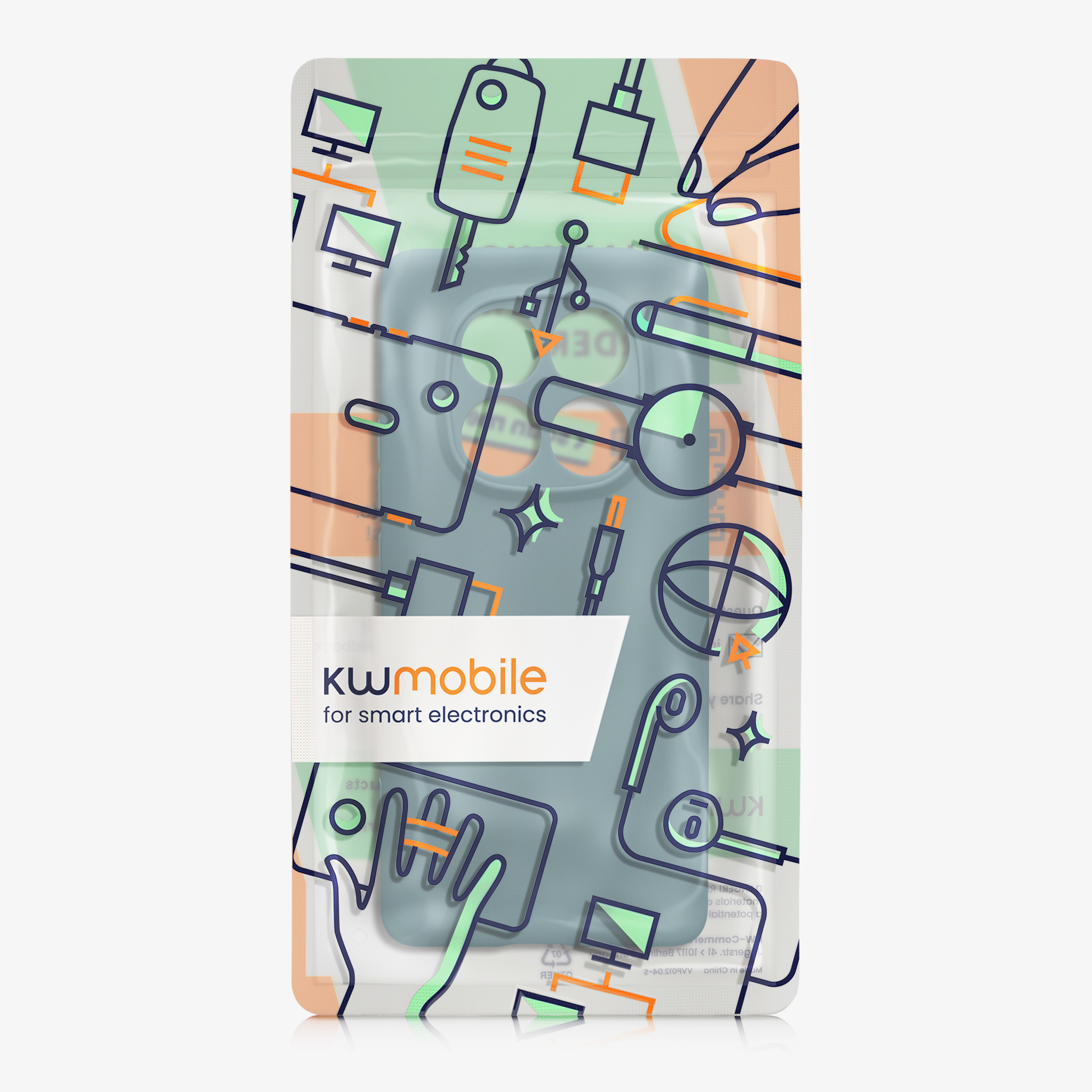 Kryt Xiaomi Redmi Note 14 Pro 4G silikonový TPU arktická noc kwmobile