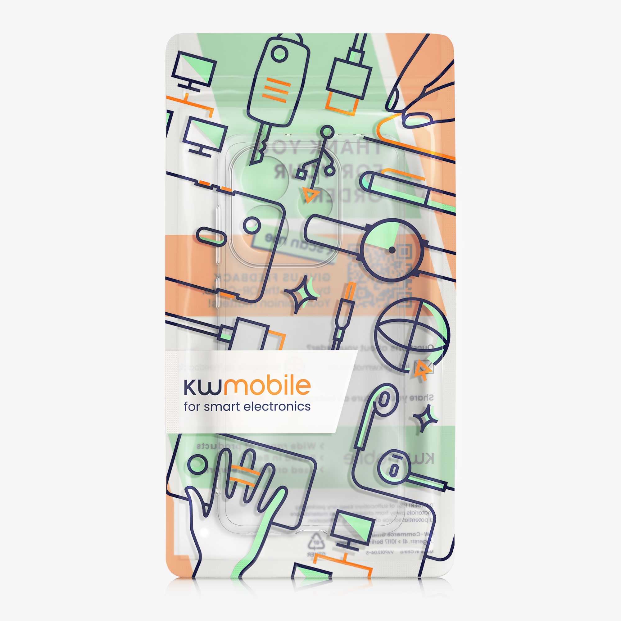 Průhledný kryt Xiaomi Redmi Note 14 5G (Not for 4G) slim flexibilní TPU kwmobile