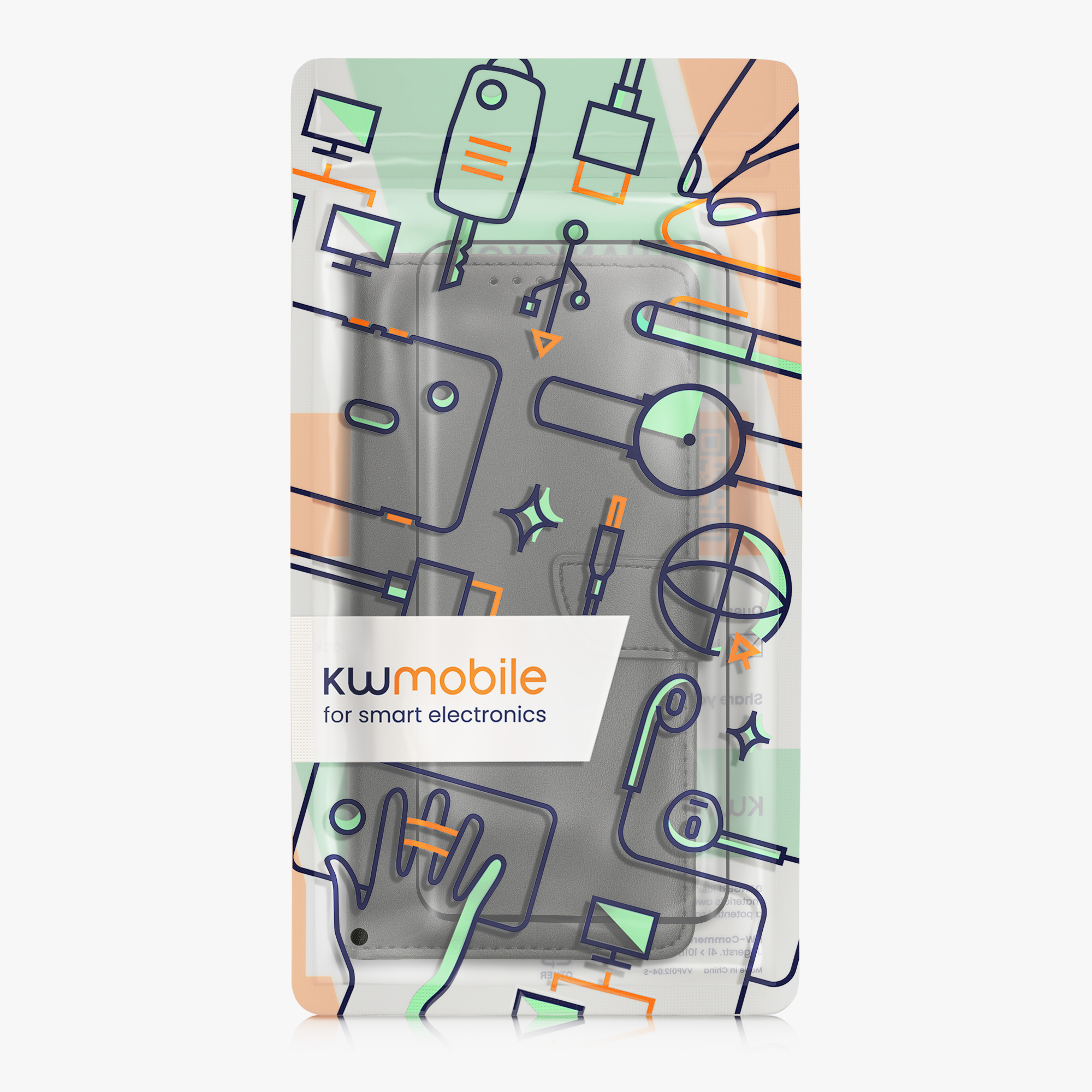 Wallet kryt Xiaomi Redmi Note 14 Pro 4G peněženka RFID umělá kůže (PU) kwmobile