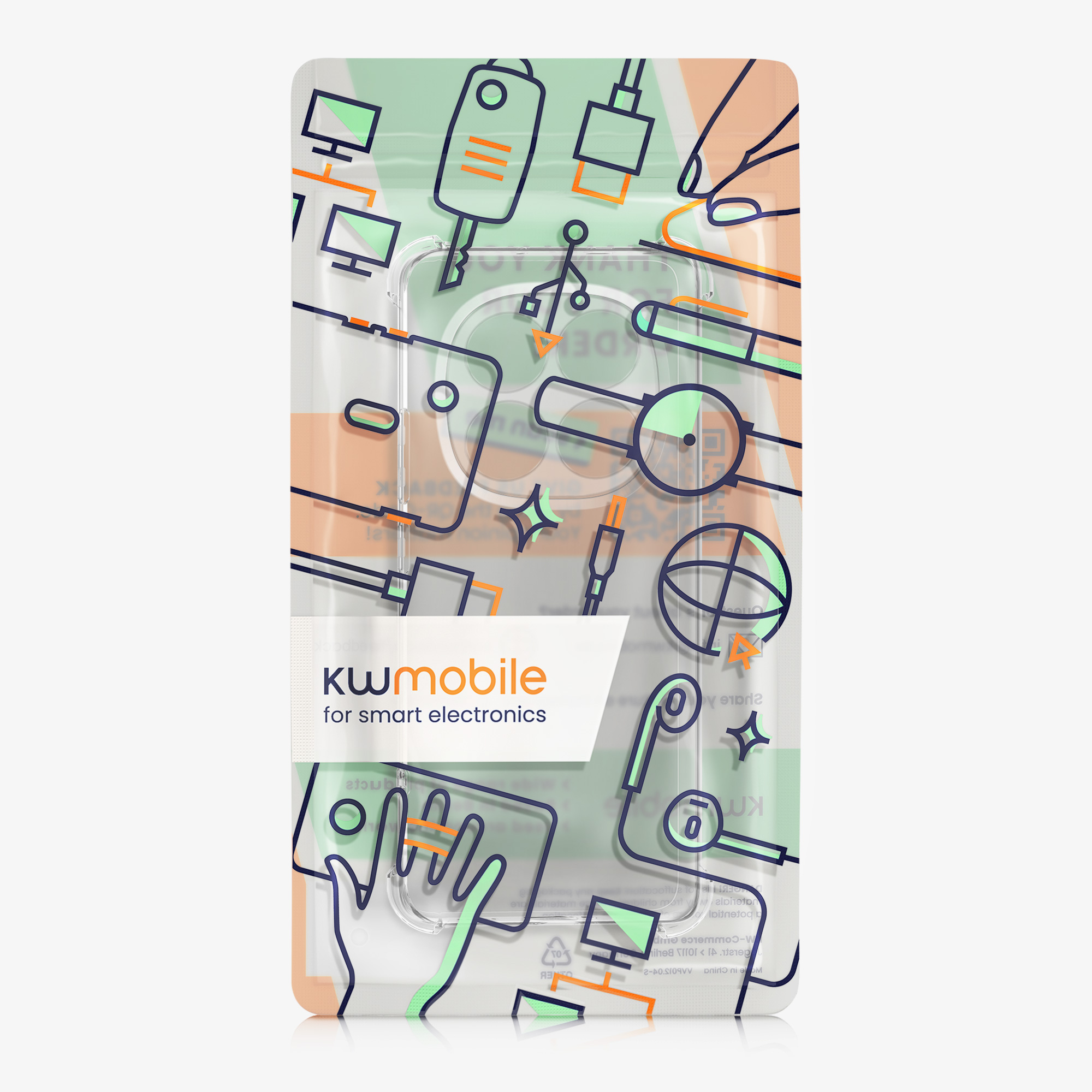 Průhledný kryt Xiaomi Redmi Note 14 Pro+ 5G Crystal TPU zesílené rohy kwmobile