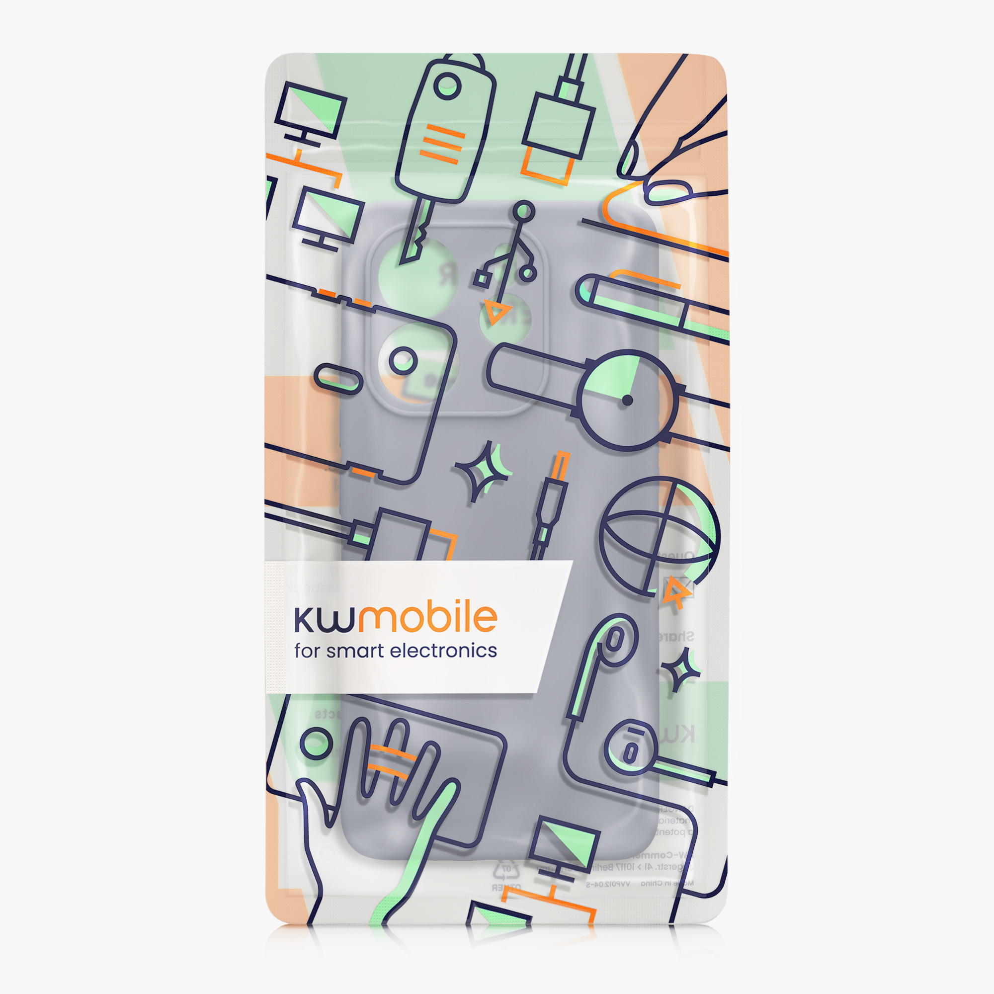 Kryt Xiaomi Redmi Note 14 4G (není pro 5G) silikonový TPU modrá kwmobile