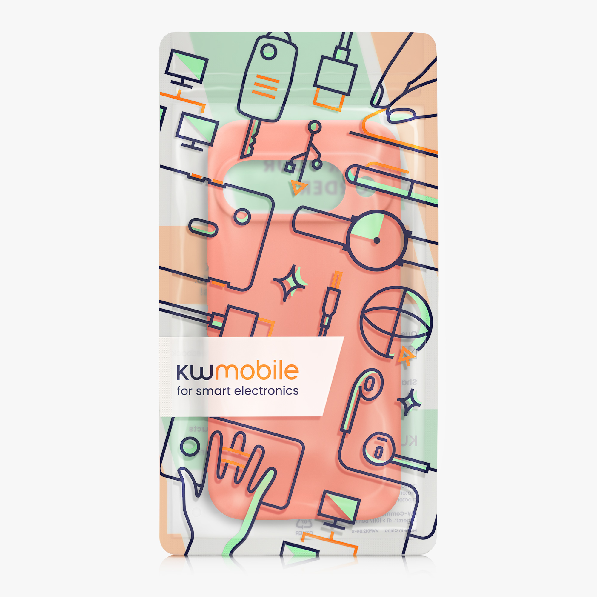 Kryt na mobil Google Pixel 10 kwmobile - korálová