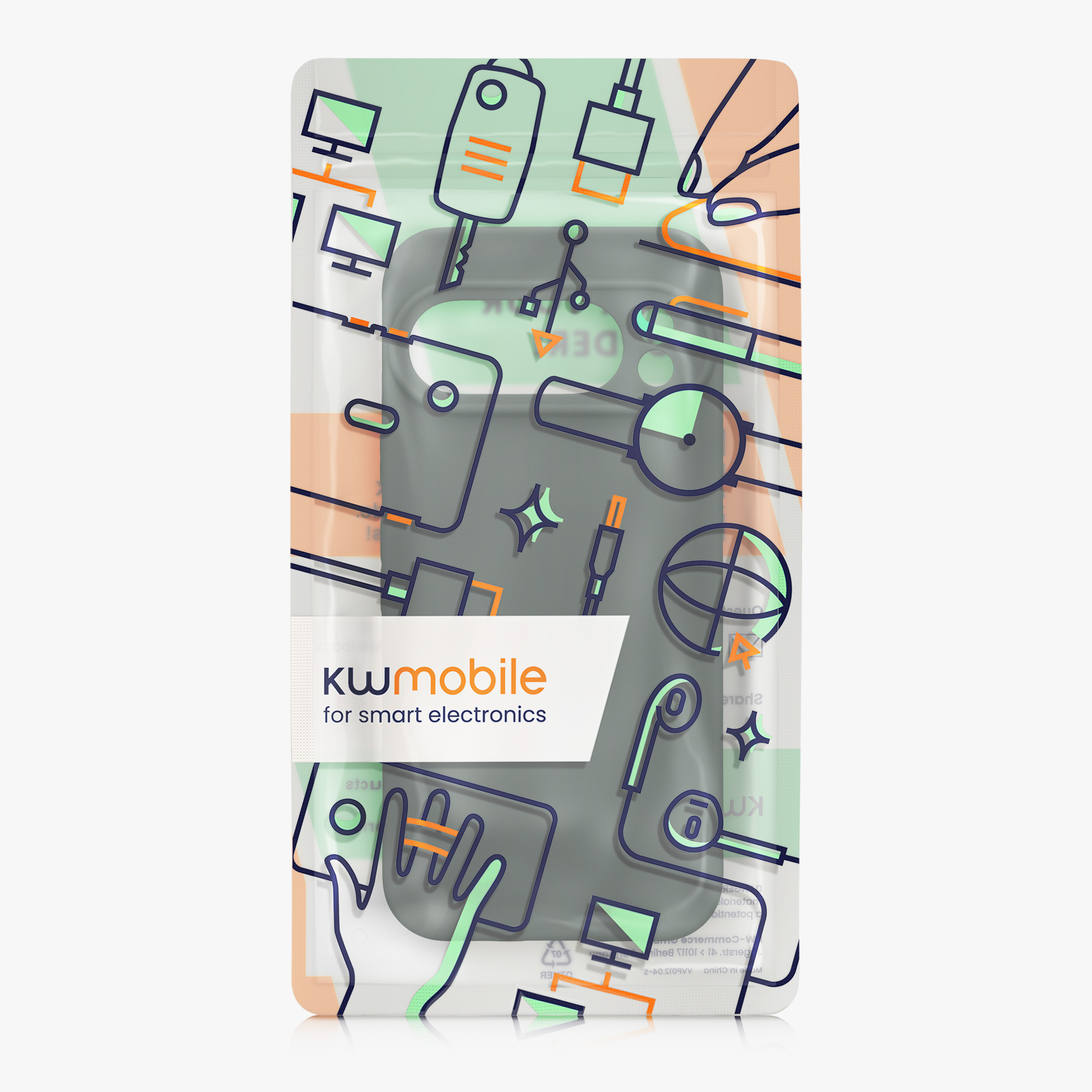 Silikonový kryt kwmobile pro Google Pixel 10 Pro - mechově zelená