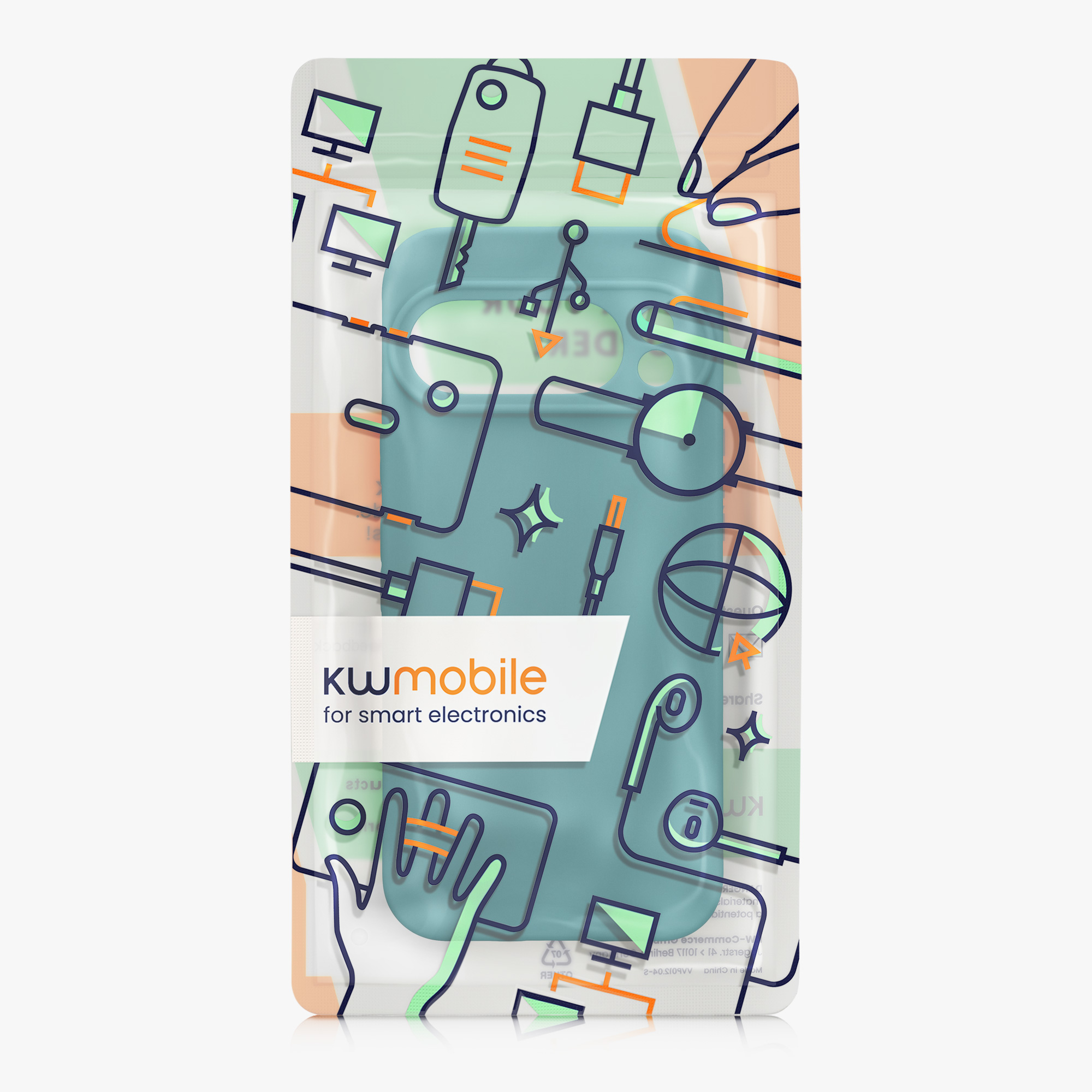 Silikonový kryt kwmobile pro Google Pixel 10 Pro - matná petrolejová