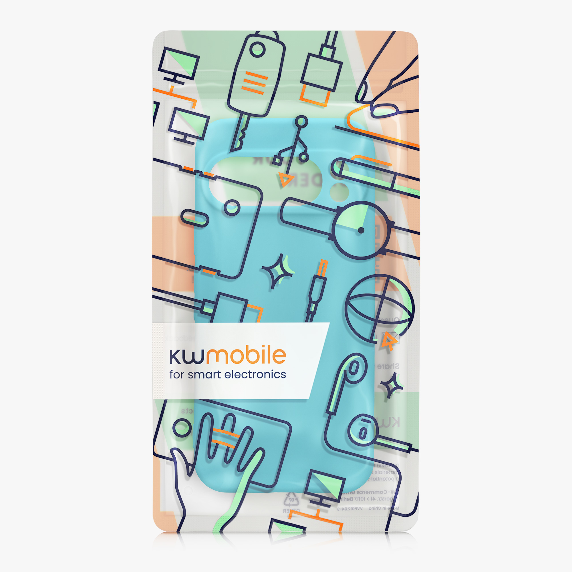 Silikonový kryt kwmobile pro Google Pixel 10 Pro - ledově modrá