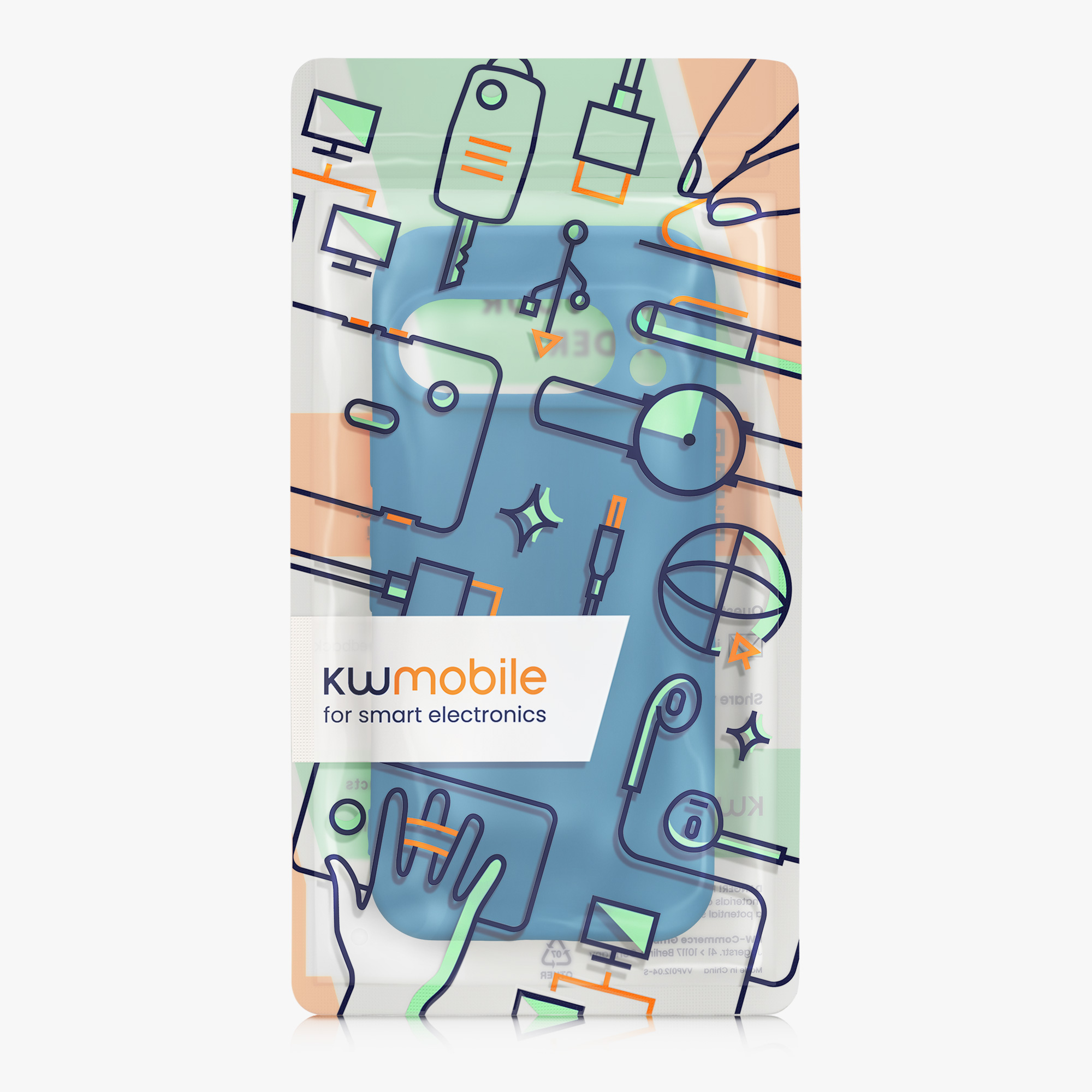 Silikonový kryt kwmobile pro Google Pixel 10 Pro - modrá Blue Reef