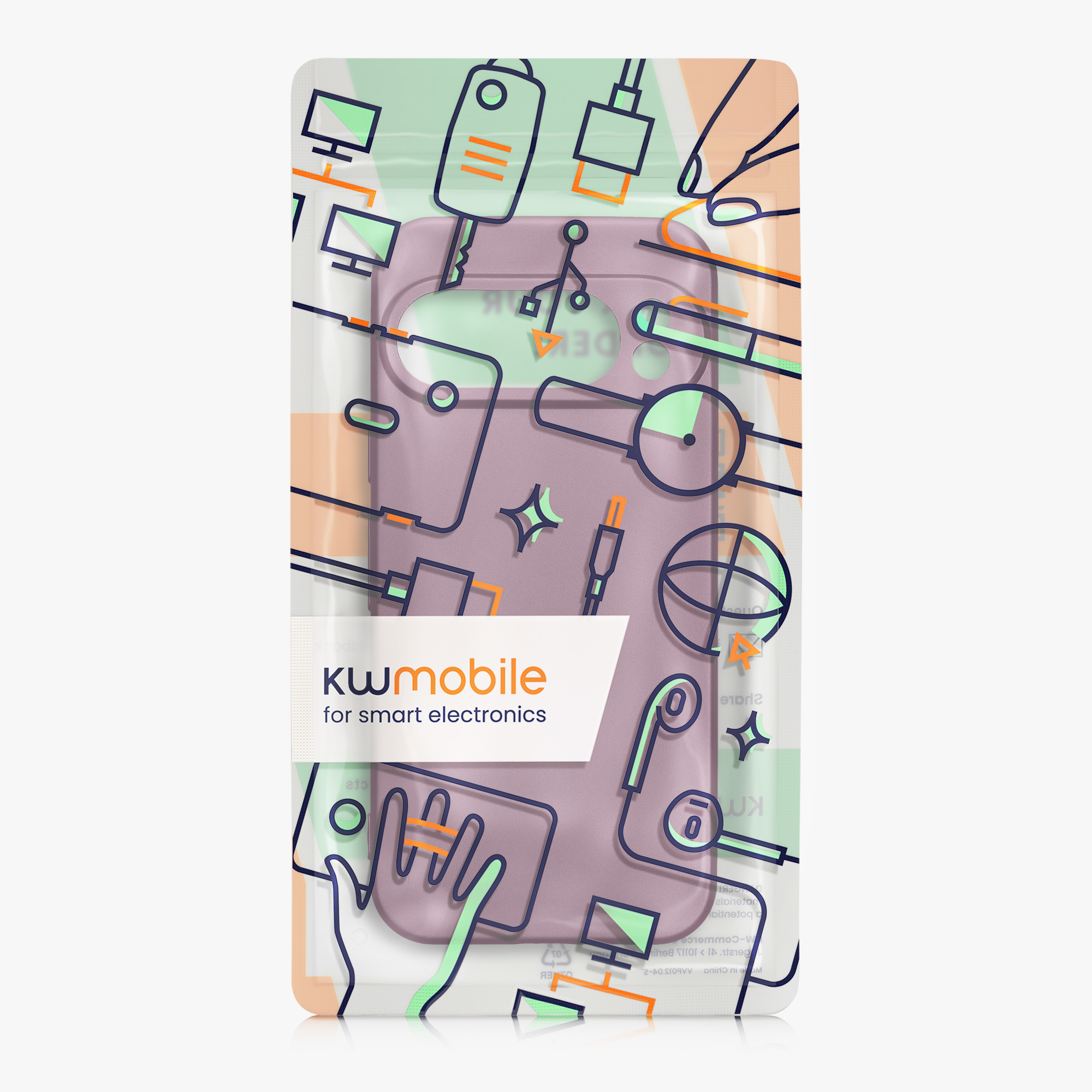 Silikonový kryt kwmobile pro Google Pixel 10 Pro - metalická levandulová