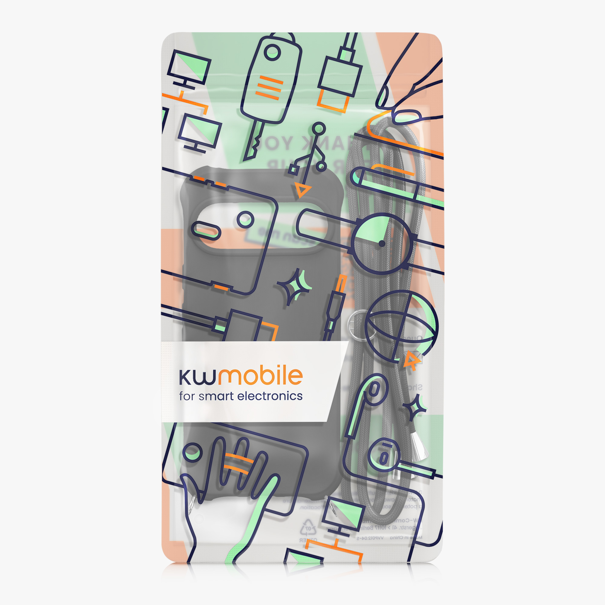 Crossbody kryt kwmobile pro Google Pixel 10 / Pixel 10 Pro - černá