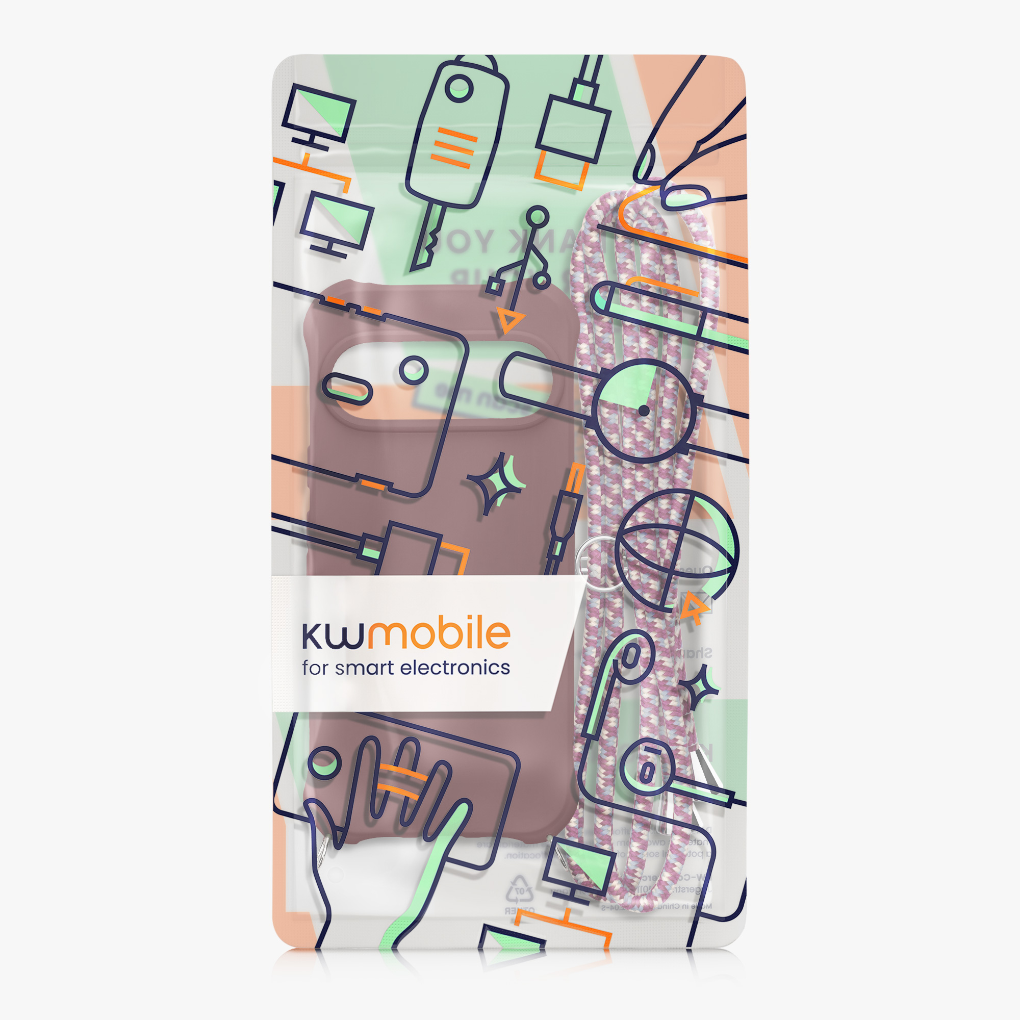 Crossbody pouzdro na mobil Google Pixel 10 / Pixel 10 Pro kwmobile - vínově fialová