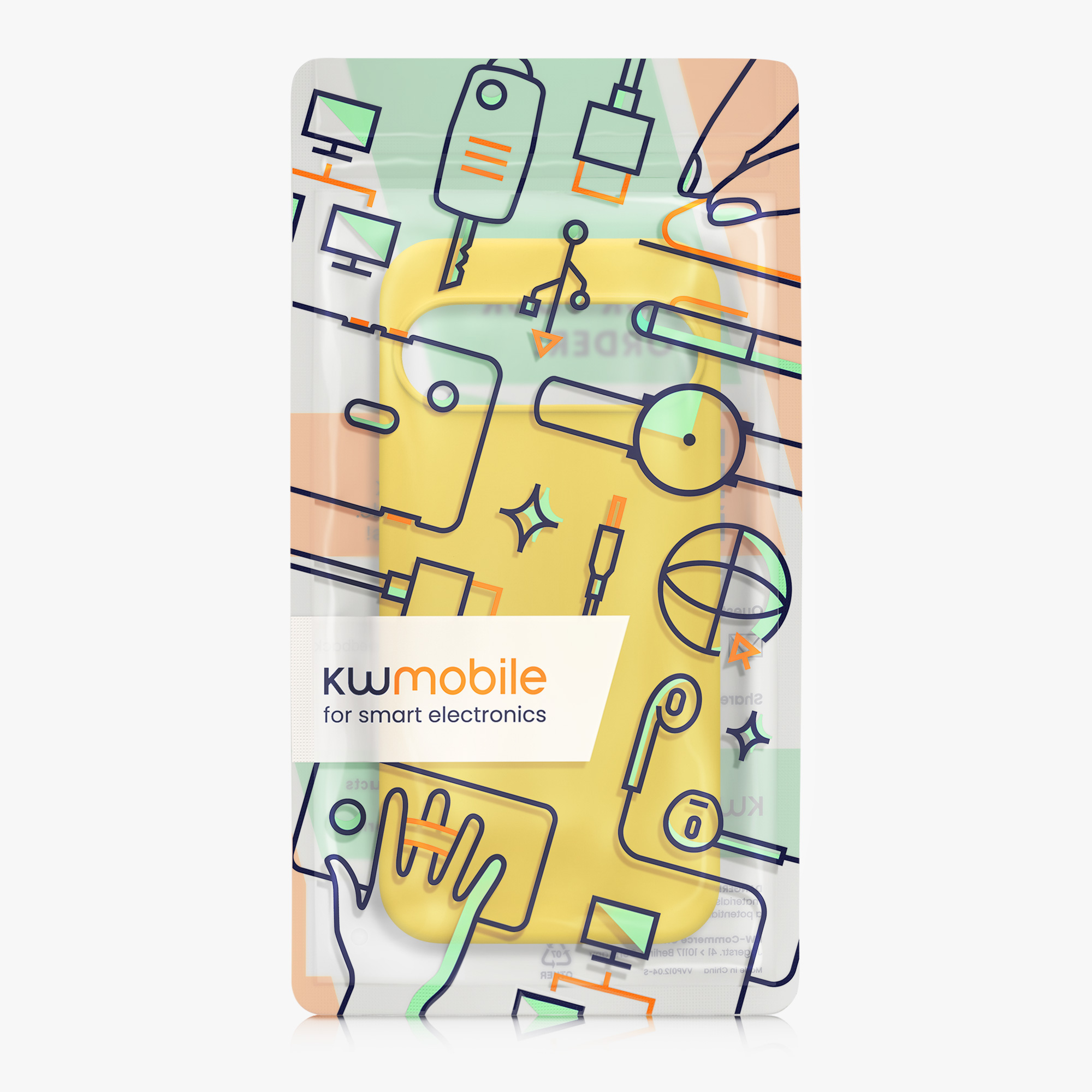 Silikonový kryt kwmobile pro Google Pixel 10 Pro XL - zářivě žlutá