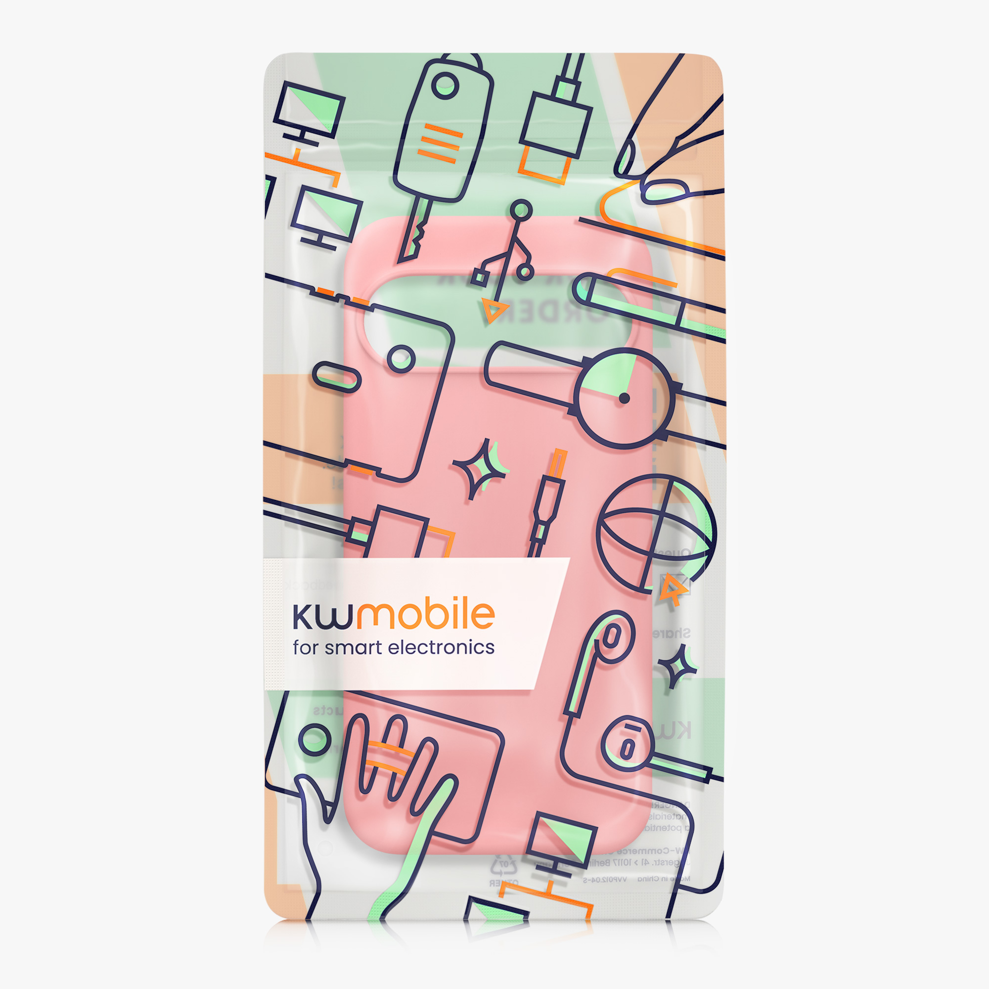 Silikonový kryt kwmobile pro Google Pixel 10 Pro XL - pastelově korálová