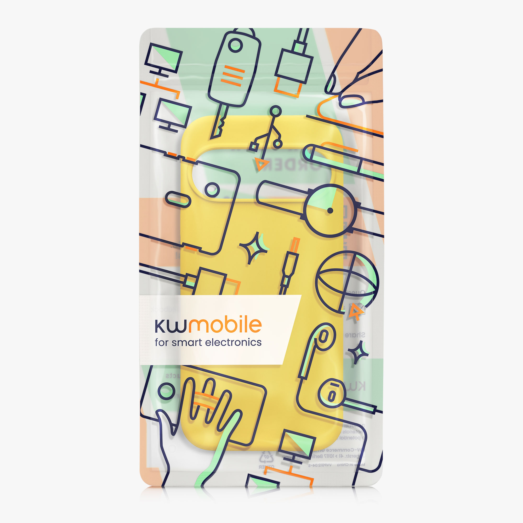 Silikonový kryt kwmobile pro Google Pixel 10 / Pixel 10 Pro - zářivě žlutá