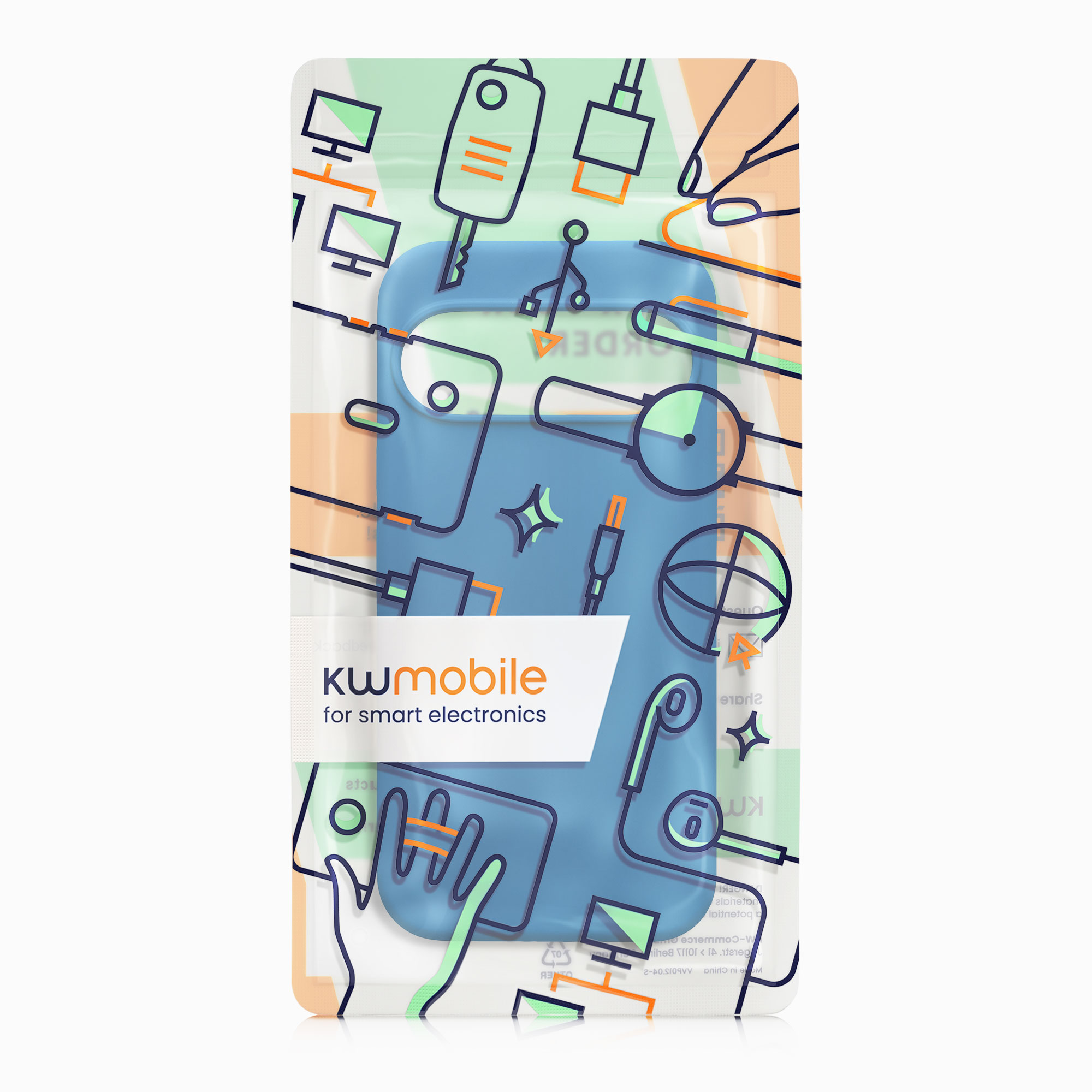 Silikonový kryt kwmobile pro Google Pixel 10 / Pixel 10 Pro - modrá Blue Reef