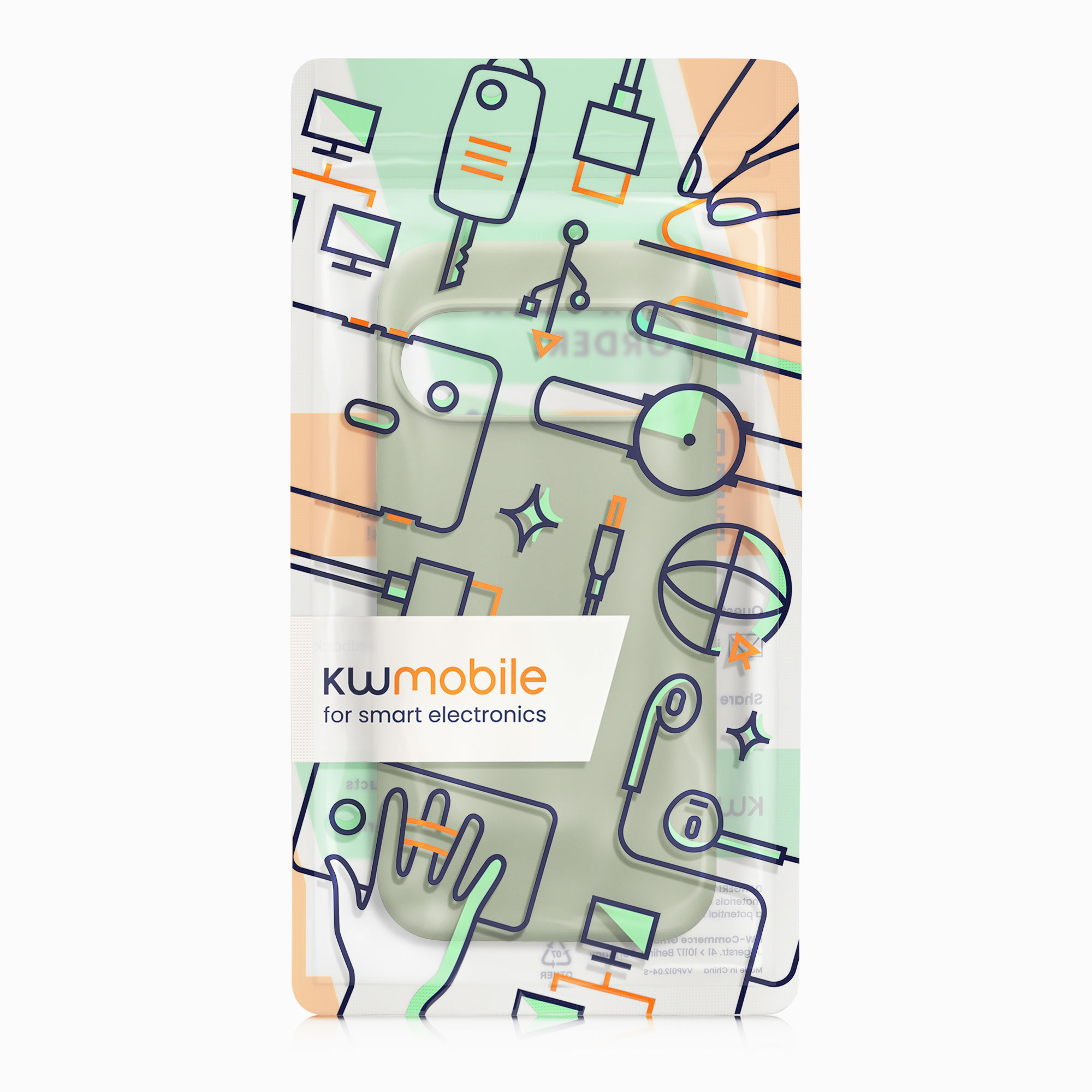 Kryt na mobil Google Pixel 10 / Pixel 10 Pro kwmobile - šedozelená