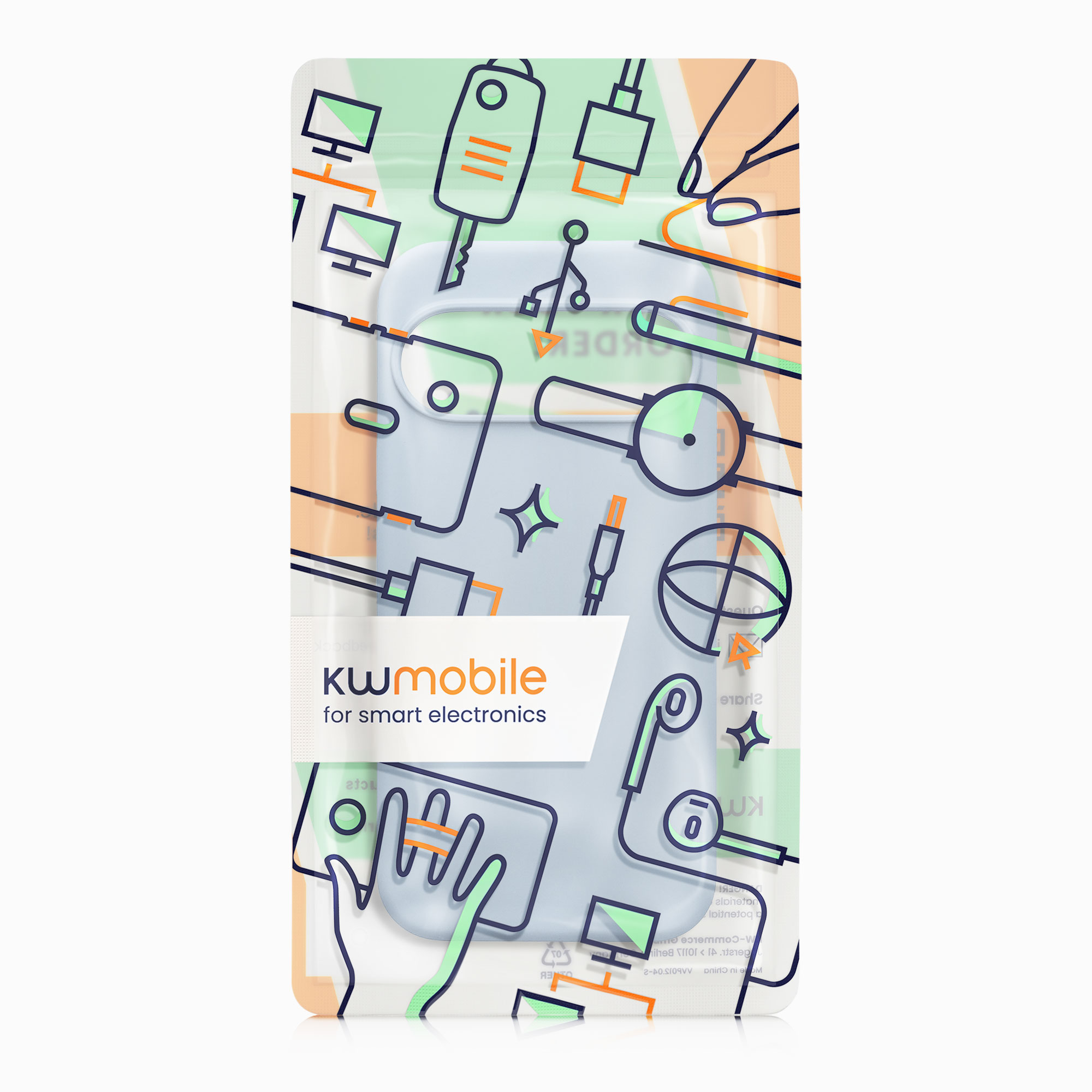 Silikonový kryt kwmobile pro Google Pixel 10 / Pixel 10 Pro - matná světle modrá