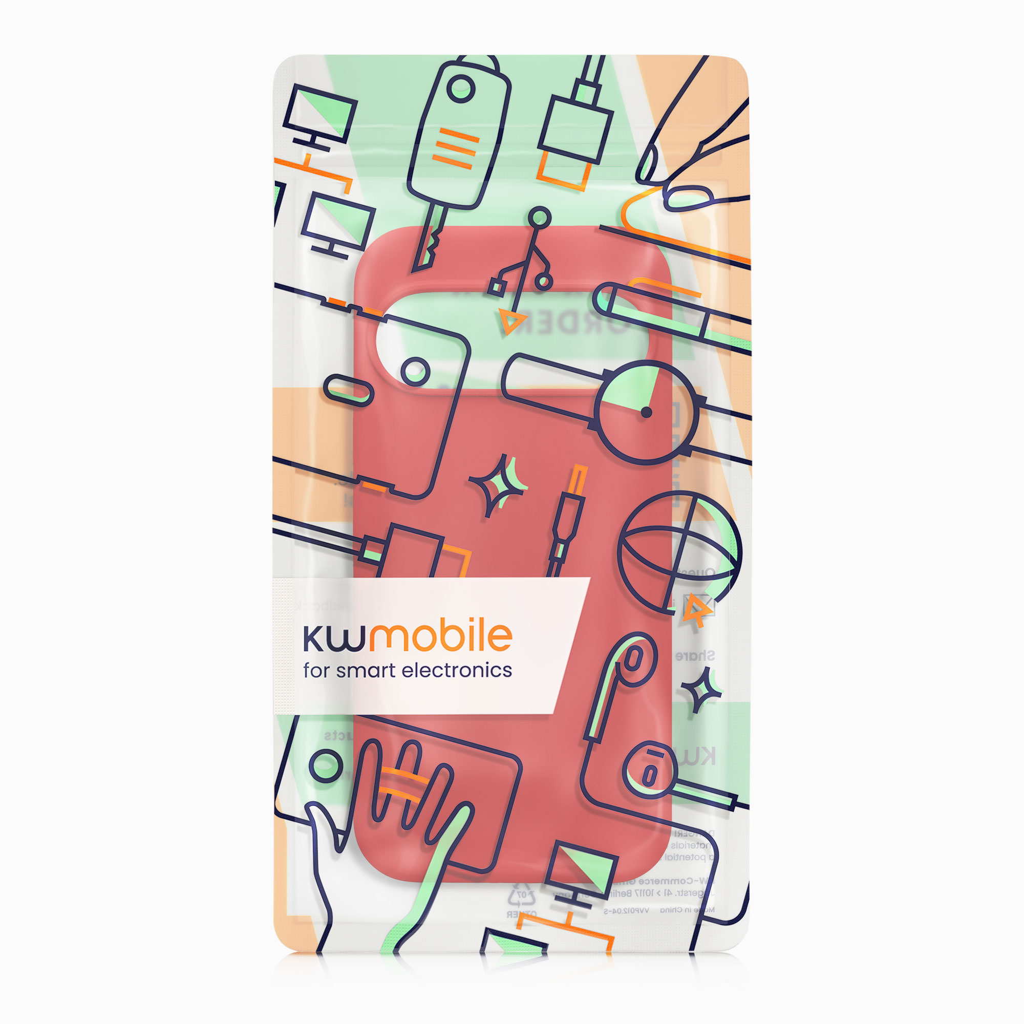 Silikonový kryt kwmobile pro Google Pixel 10 / Pixel 10 Pro - klasická červená
